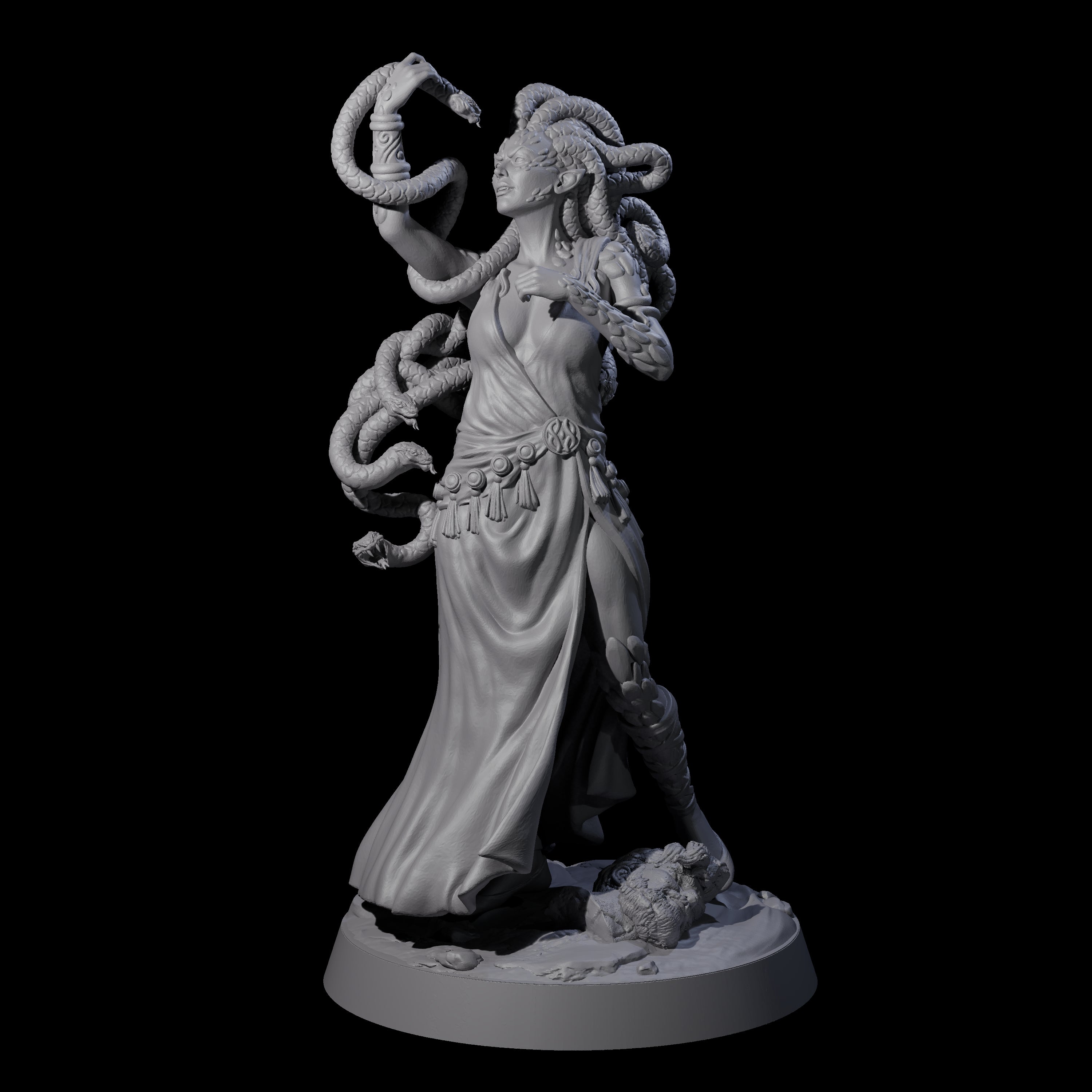 Petrifyingly Beautiful Medusa Miniature for Dungeons and Dragons, Pathfinder or other TTRPGs