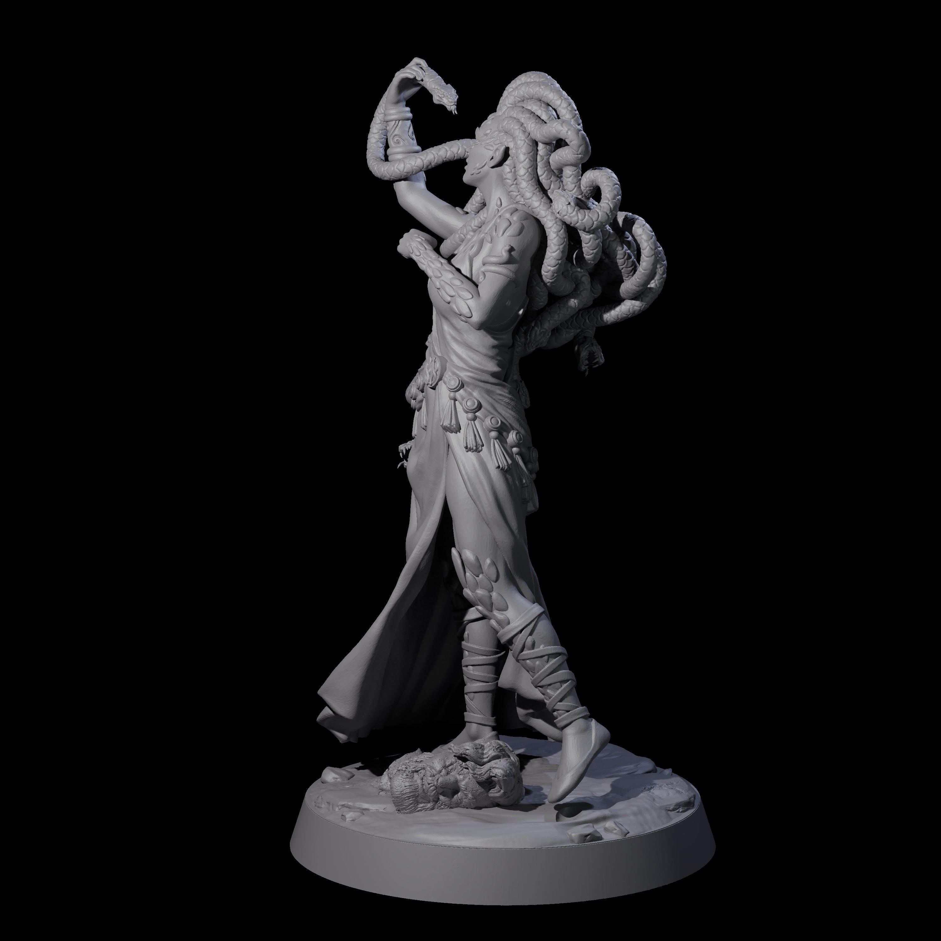 Petrifyingly Beautiful Medusa Miniature for Dungeons and Dragons, Pathfinder or other TTRPGs