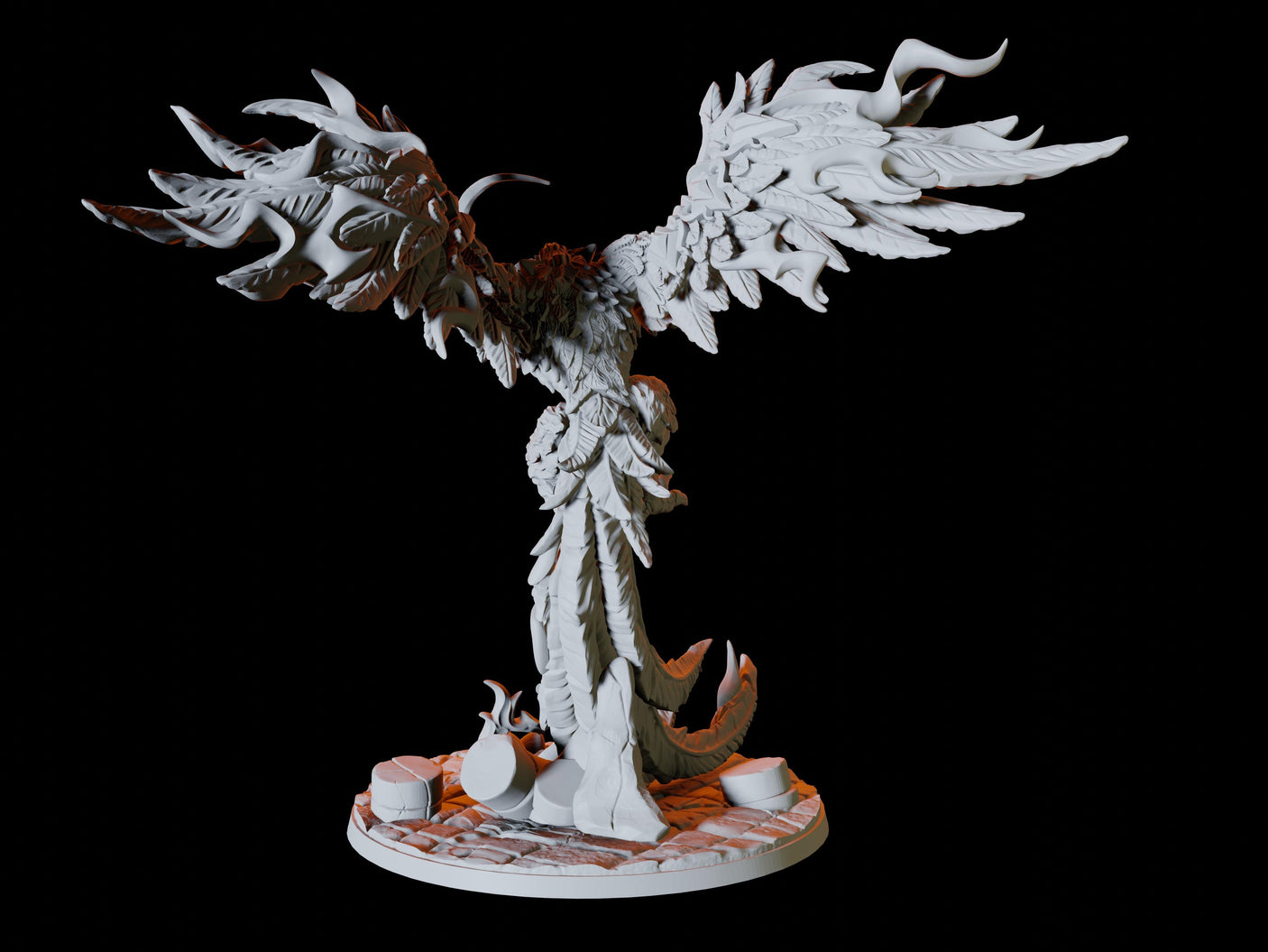 Phoenix Miniature for Dungeons and Dragons, Pathfinder or other TTRPGs