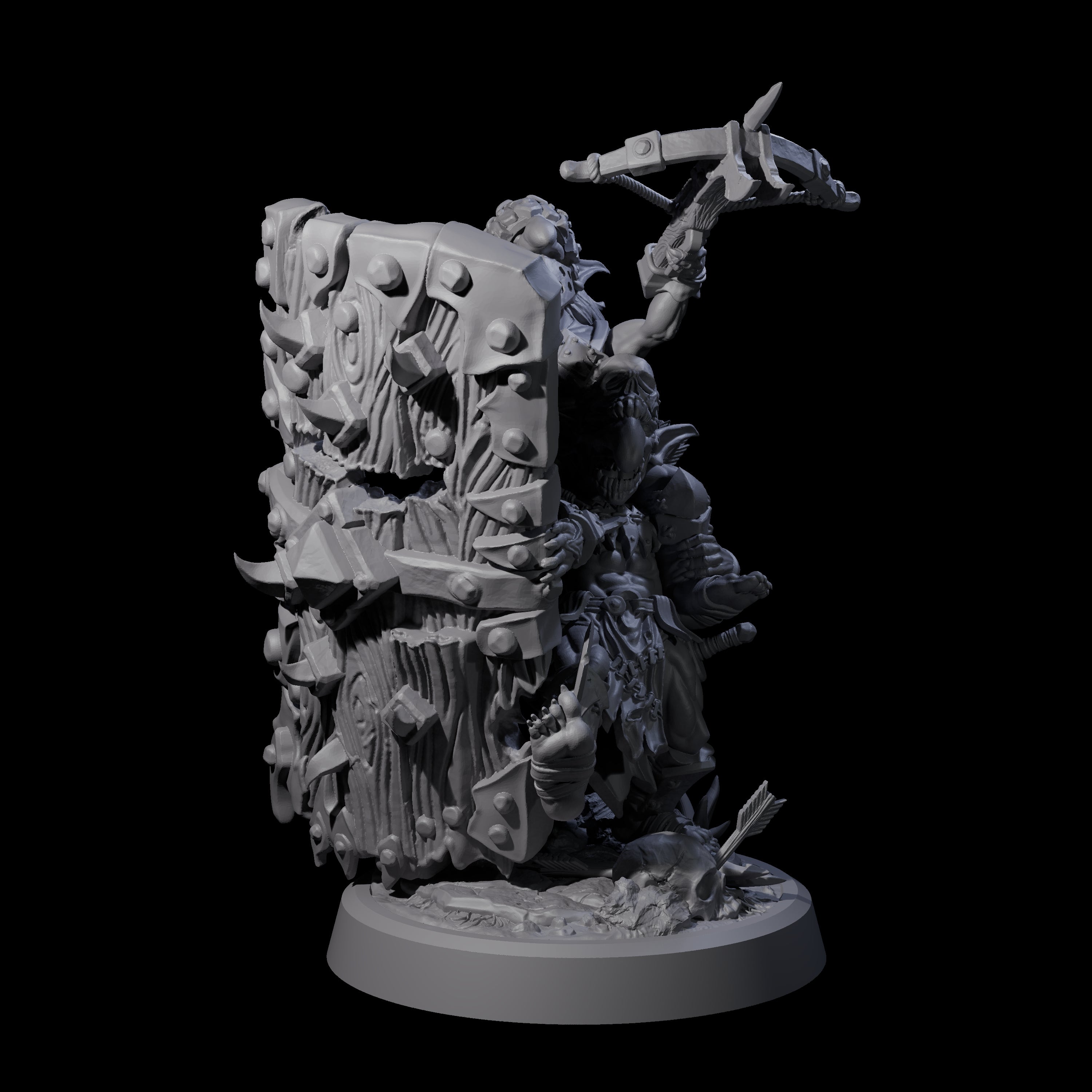 Piggybacking Goblin Duo A Miniature for Dungeons and Dragons, Pathfinder or other TTRPGs