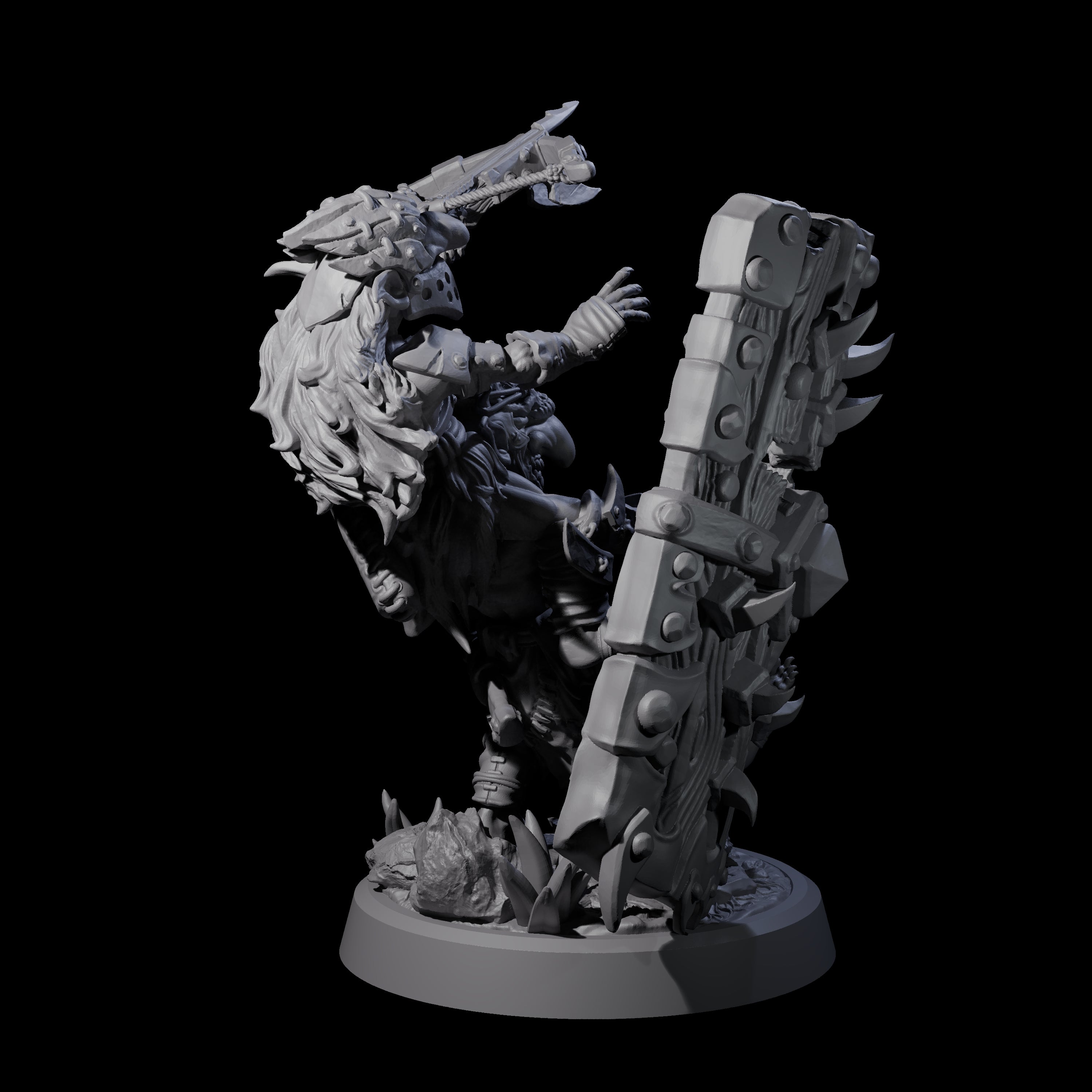 Piggybacking Goblin Duo A Miniature for Dungeons and Dragons, Pathfinder or other TTRPGs