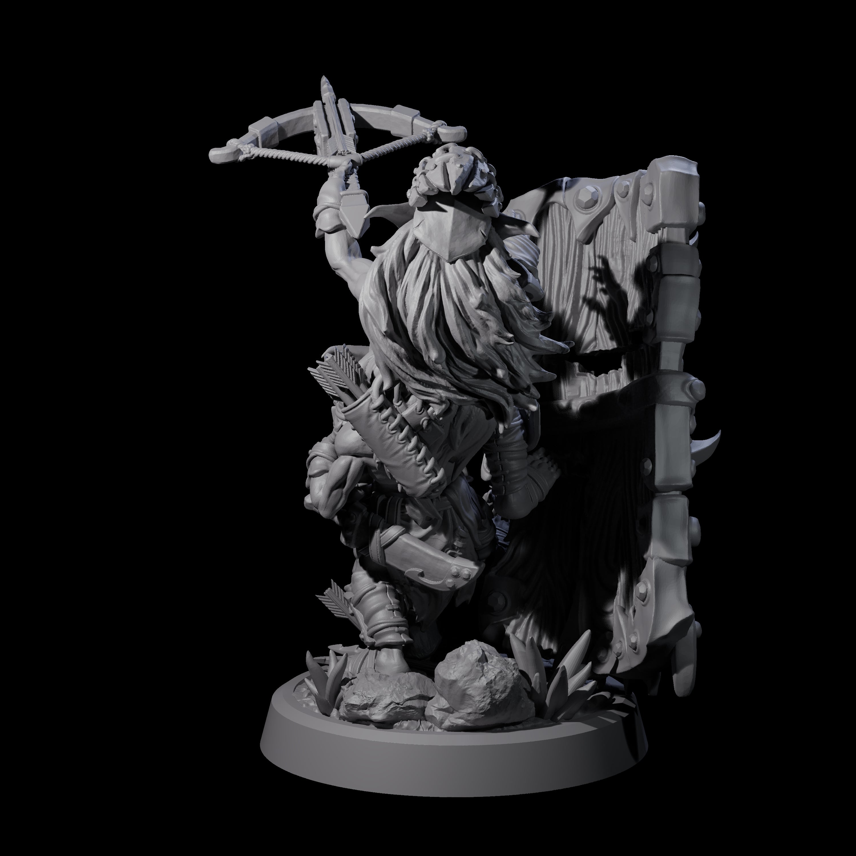 Piggybacking Goblin Duo A Miniature for Dungeons and Dragons, Pathfinder or other TTRPGs