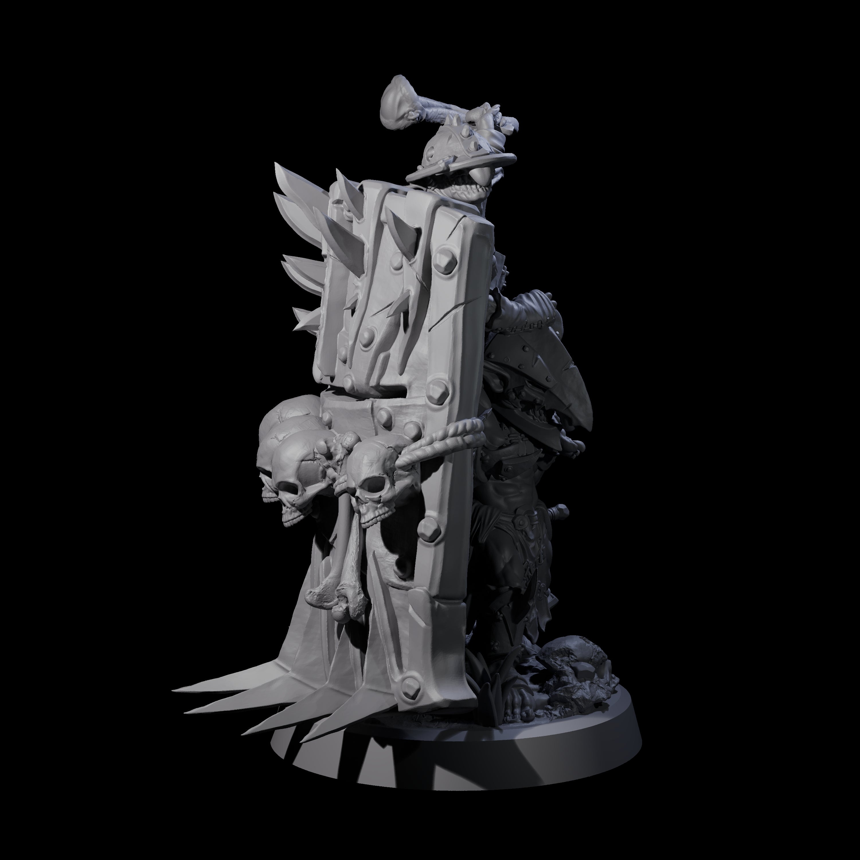 Piggybacking Goblin Duo B Miniature for Dungeons and Dragons, Pathfinder or other TTRPGs