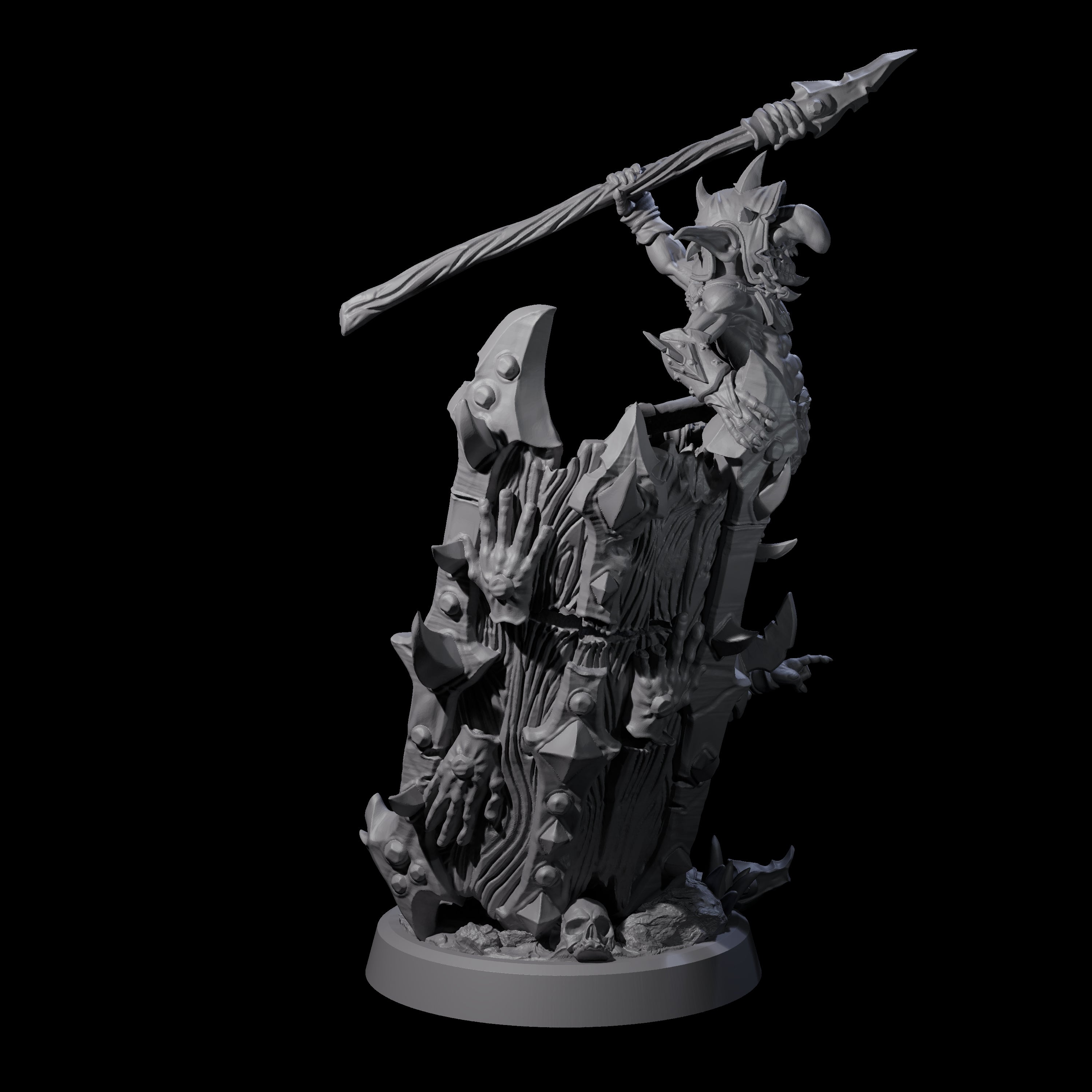 Piggybacking Goblin Duo D Miniature for Dungeons and Dragons, Pathfinder or other TTRPGs