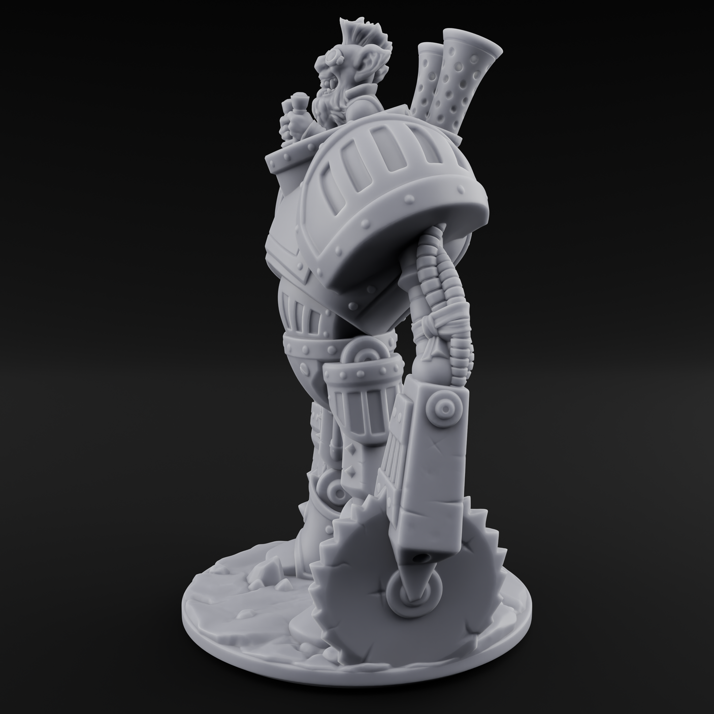 Piloting Goblin Technomancer Miniature for Dungeons and Dragons, Pathfinder or other TTRPGs