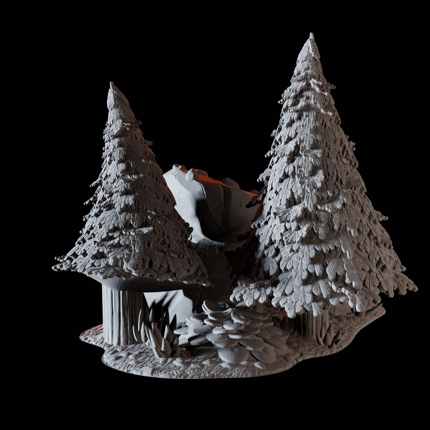 Pine Tree B Miniature for Dungeons and Dragons, Pathfinder or other TTRPGs
