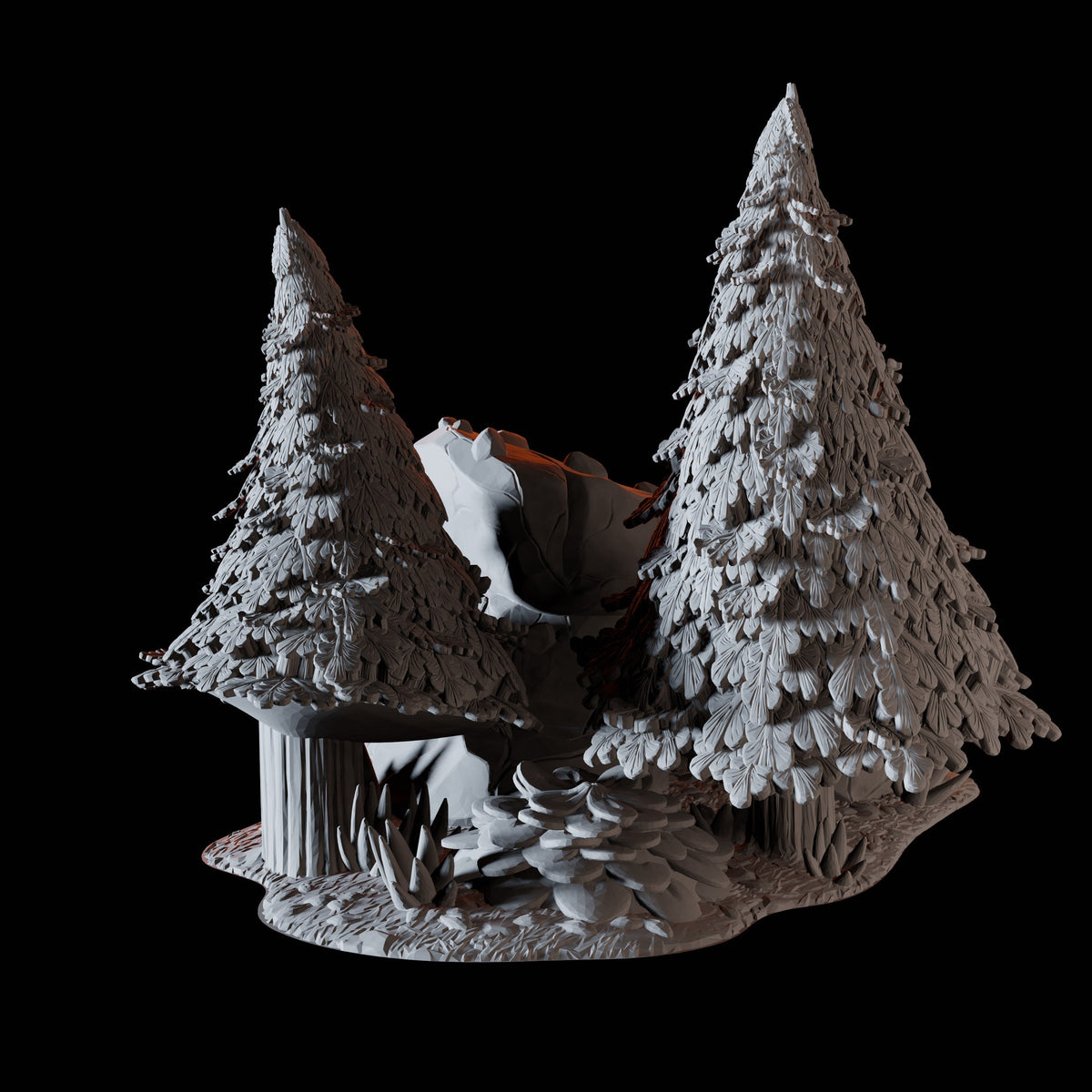 Pine Tree B Miniature for Dungeons and Dragons, Pathfinder or other TTRPGs