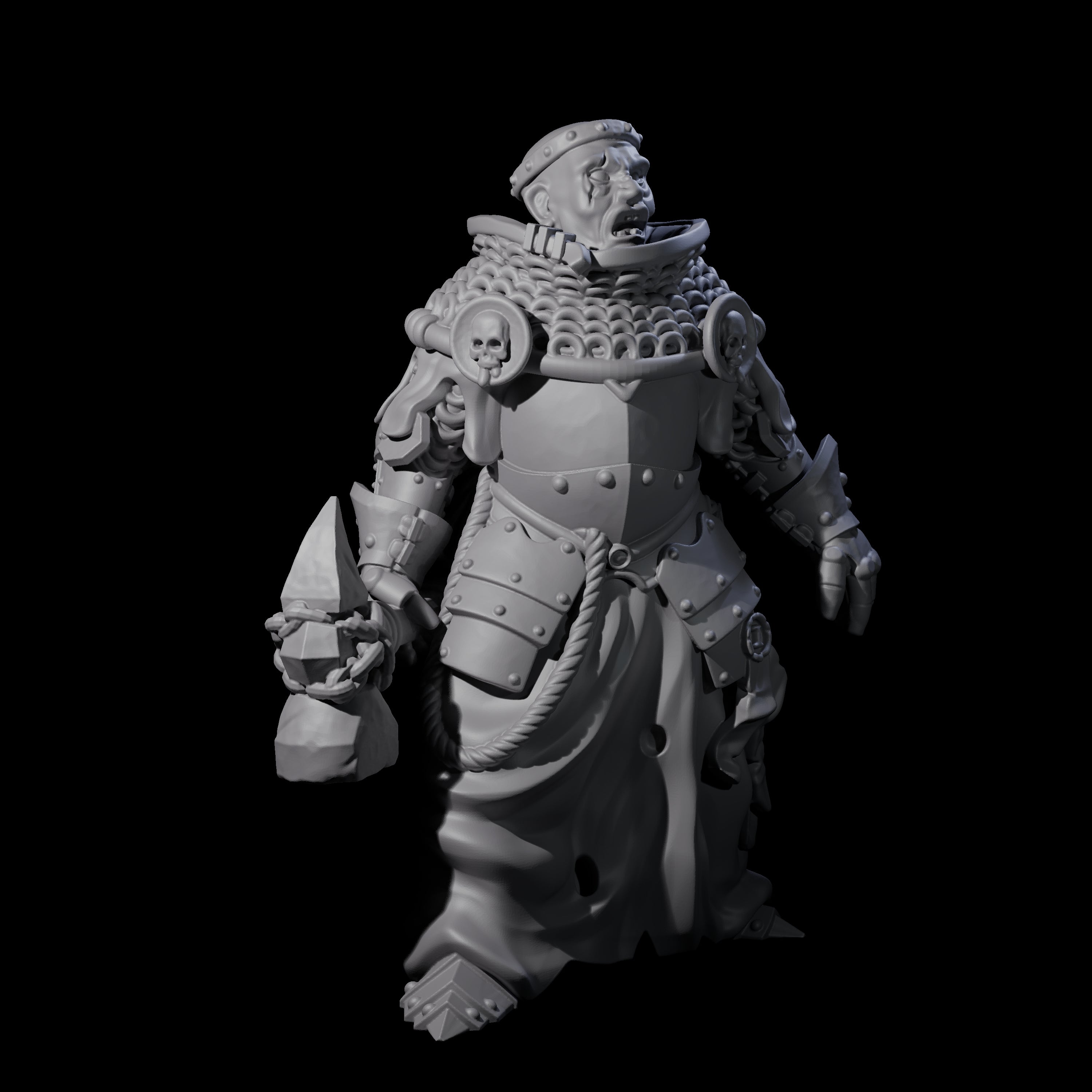 Pious Battle Priest A Miniature for Dungeons and Dragons, Pathfinder or other TTRPGs