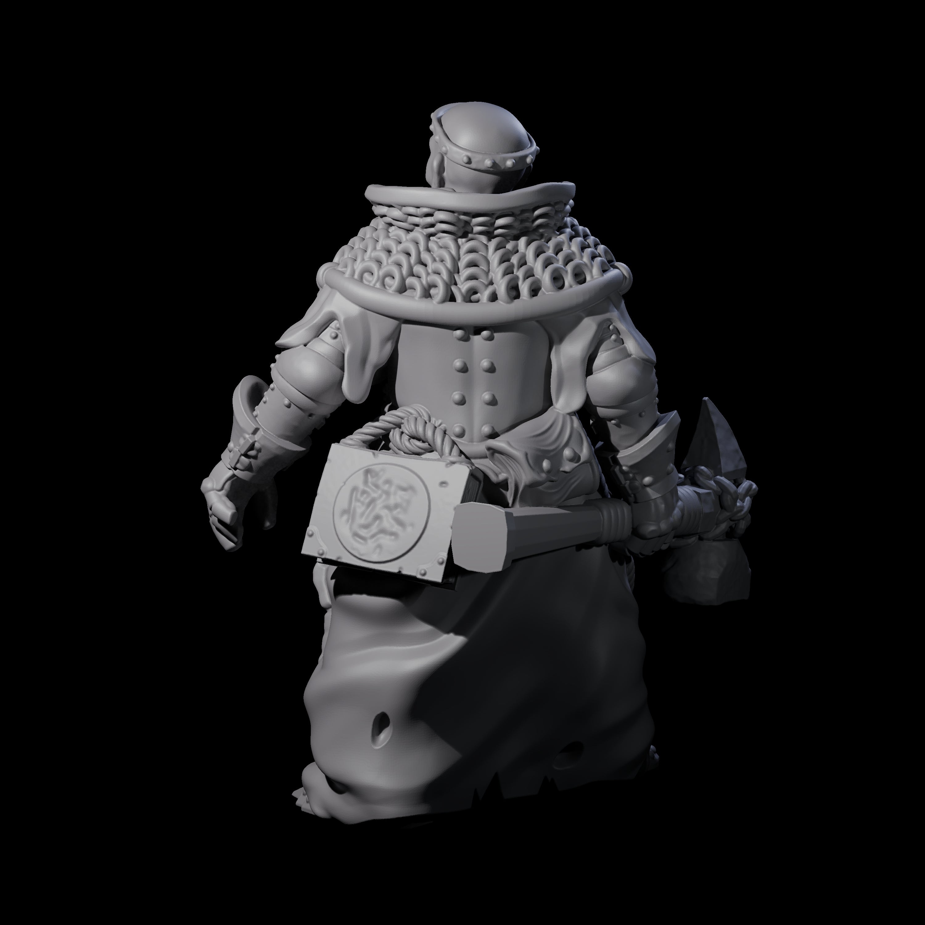 Pious Battle Priest A Miniature for Dungeons and Dragons, Pathfinder or other TTRPGs