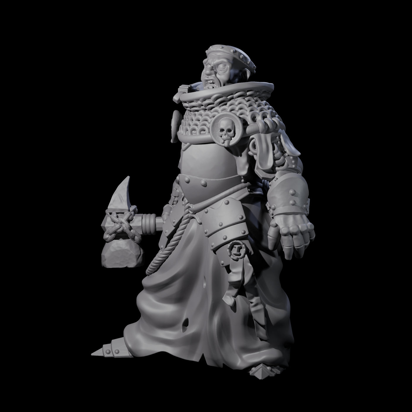 Pious Battle Priest A Miniature for Dungeons and Dragons, Pathfinder or other TTRPGs