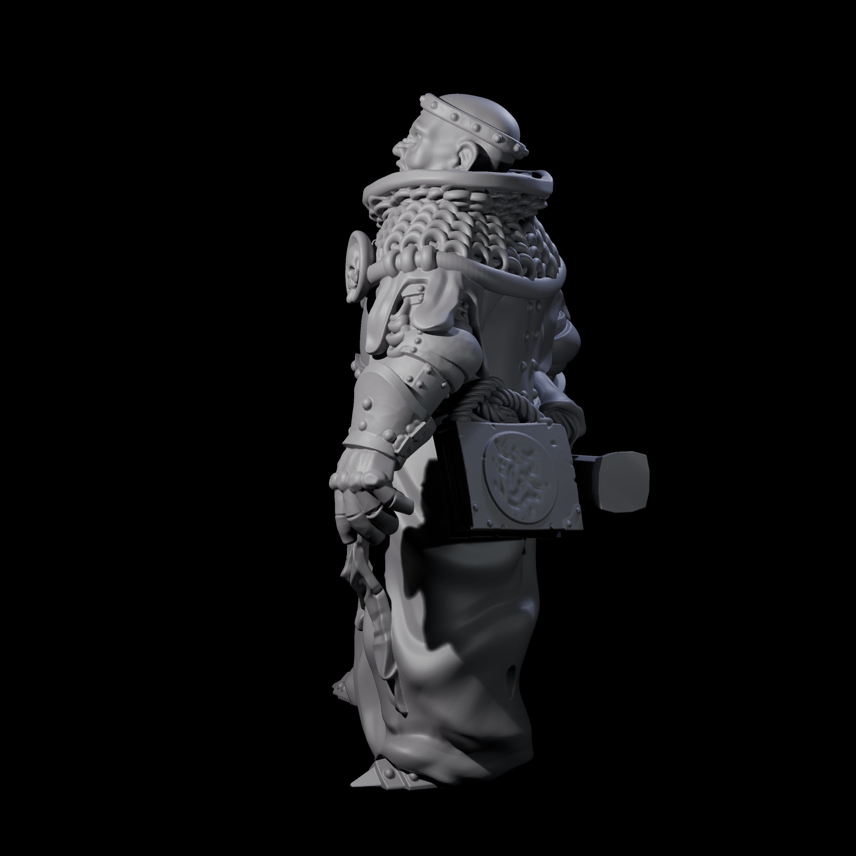 Pious Battle Priest A Miniature for Dungeons and Dragons, Pathfinder or other TTRPGs