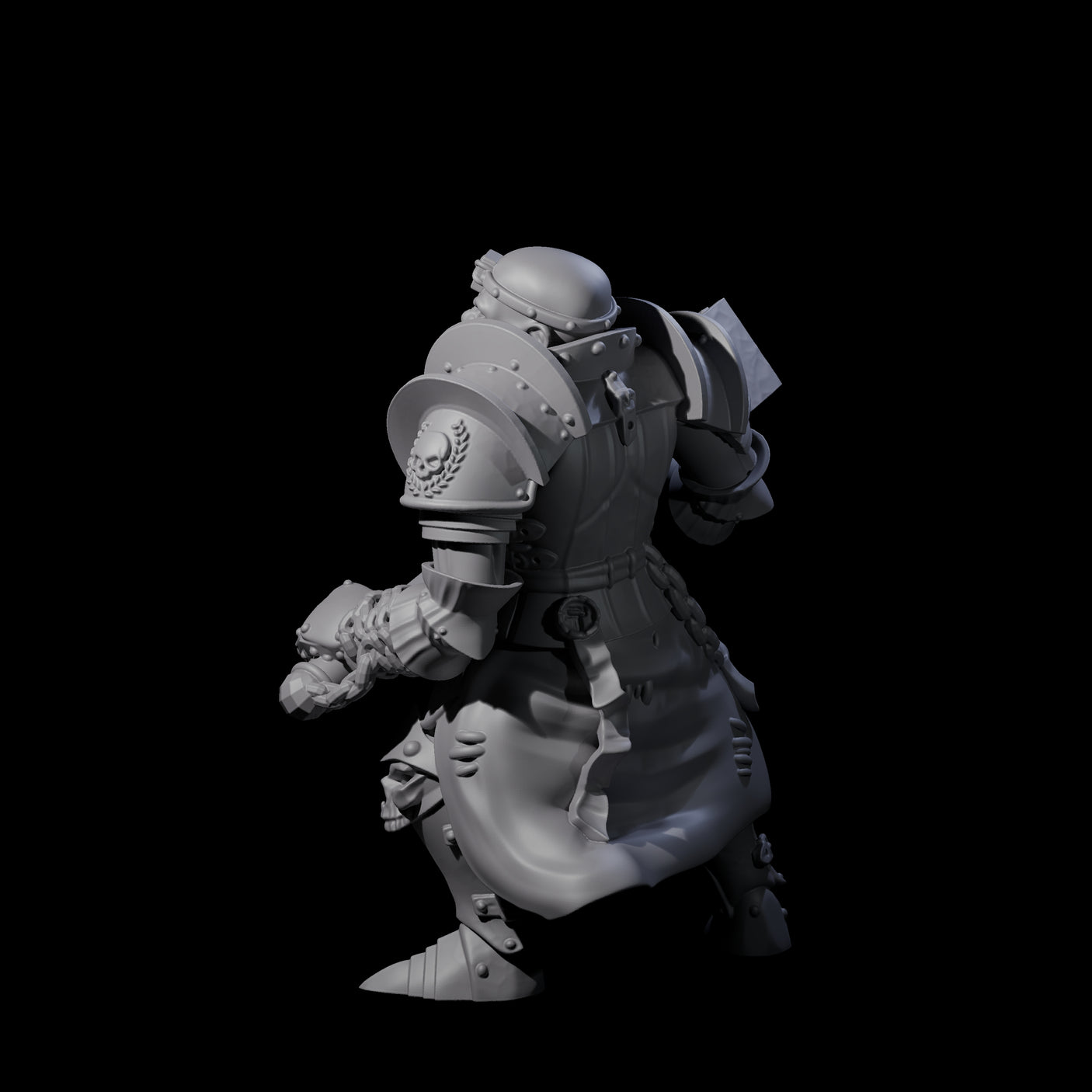 Pious Battle Priest C Miniature for Dungeons and Dragons, Pathfinder or other TTRPGs