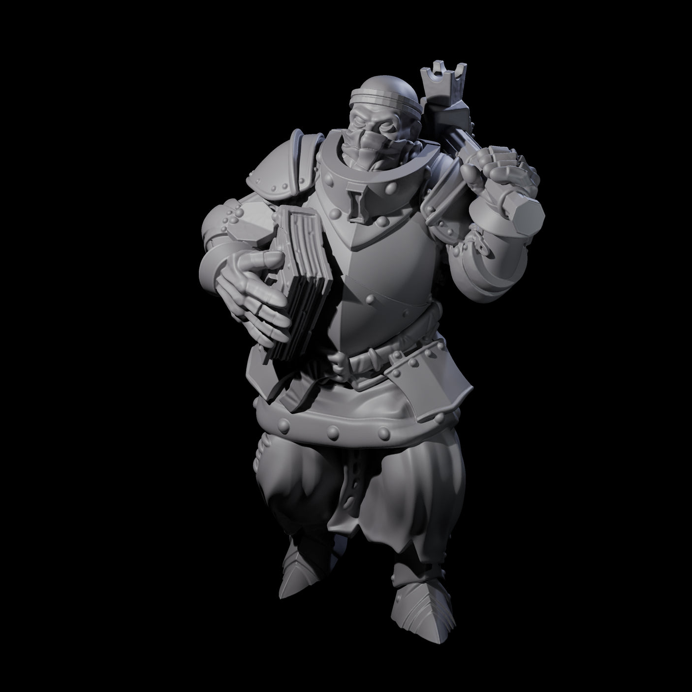 Pious Battle Priest E Miniature for Dungeons and Dragons, Pathfinder or other TTRPGs