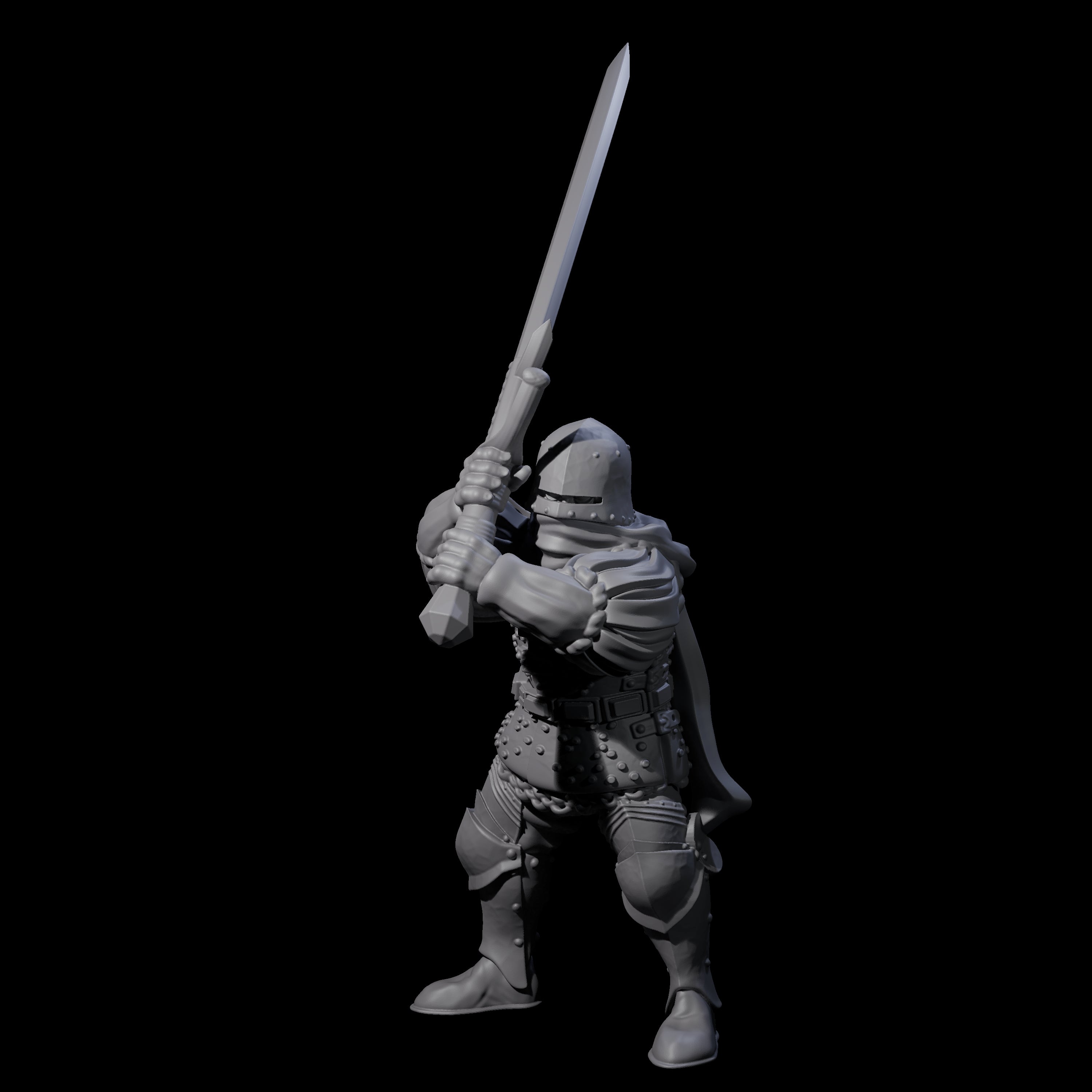 Pious Knight B Miniature for Dungeons and Dragons, Pathfinder or other TTRPGs