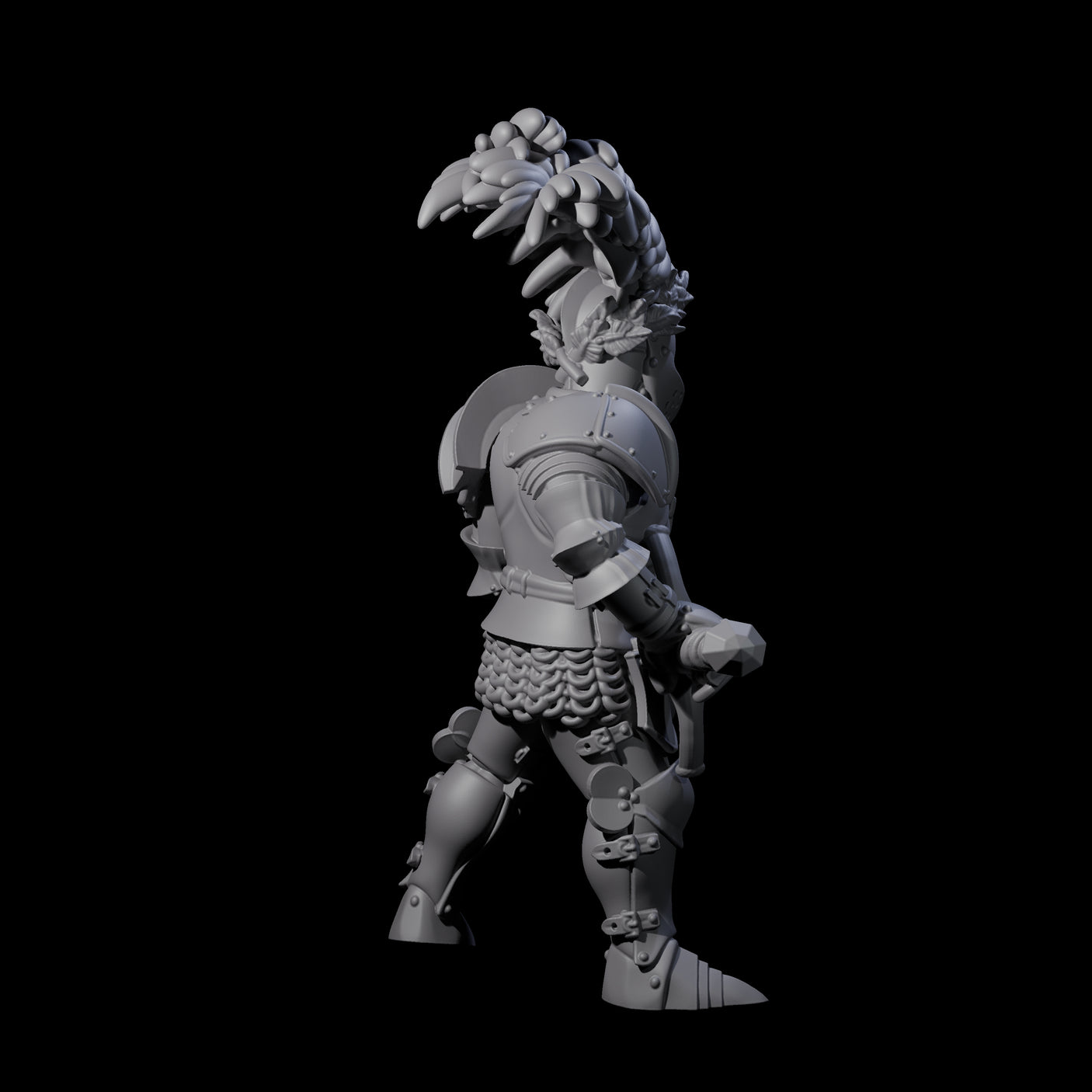 Pious Knight C Miniature for Dungeons and Dragons, Pathfinder or other TTRPGs
