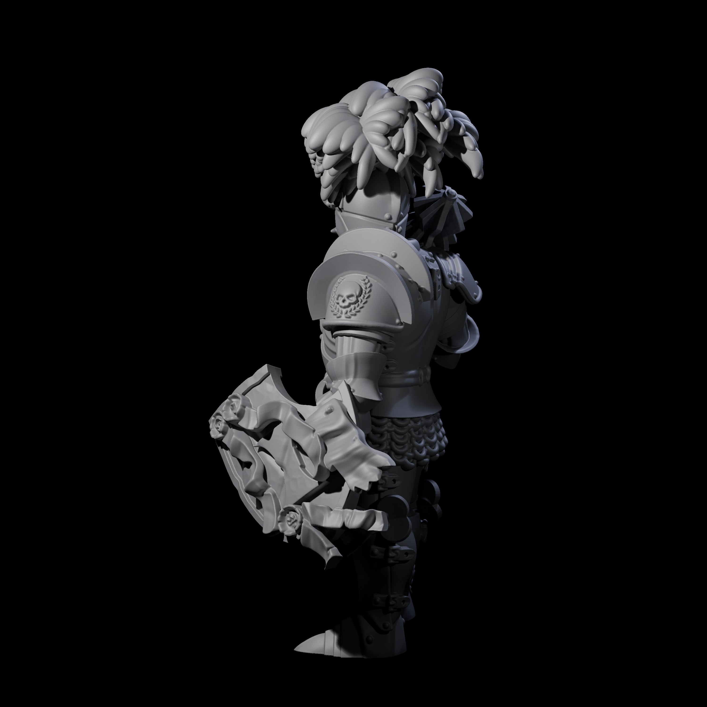 Pious Knight D Miniature for Dungeons and Dragons, Pathfinder or other TTRPGs