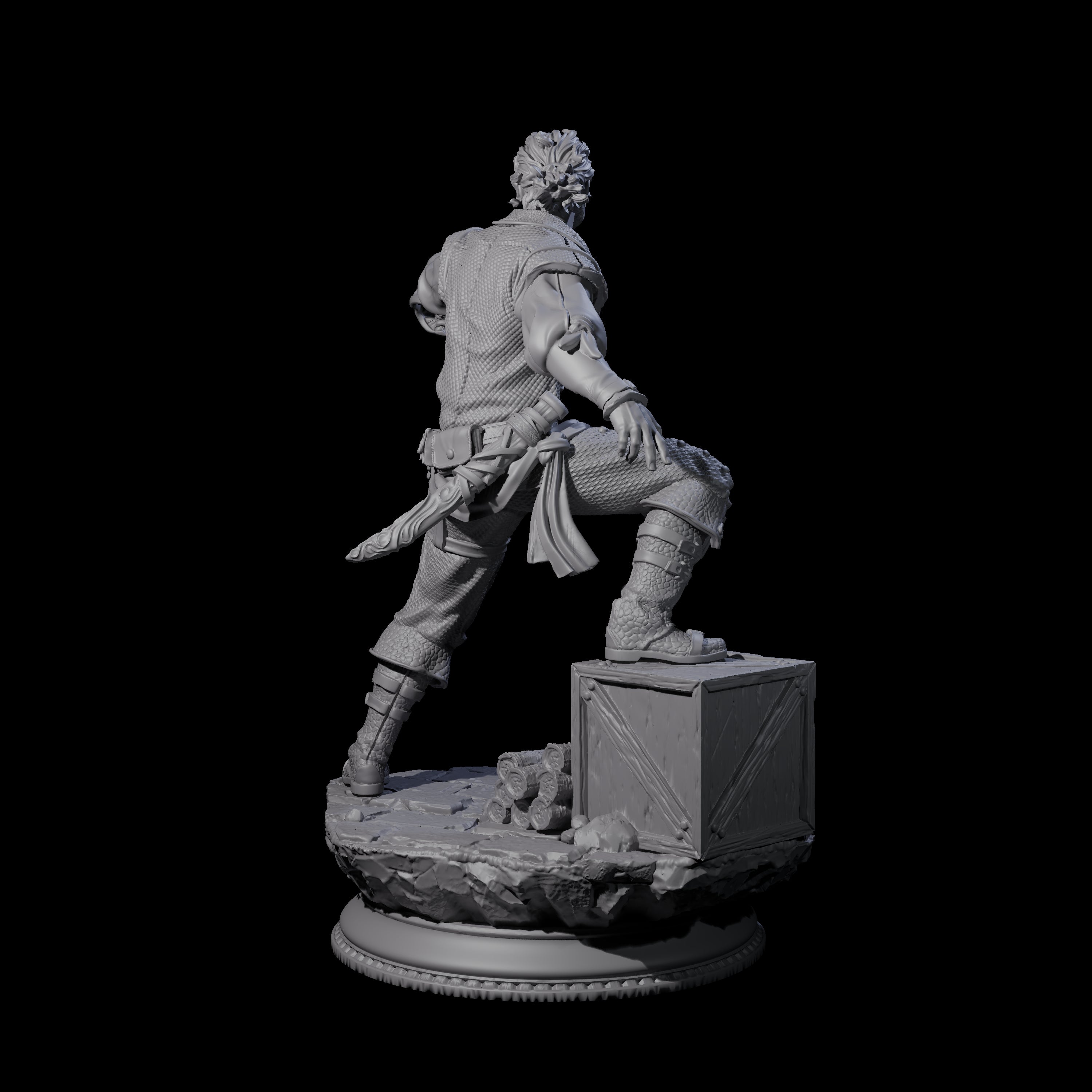 Pirate Enforcer A Miniature for Dungeons and Dragons, Pathfinder or other TTRPGs