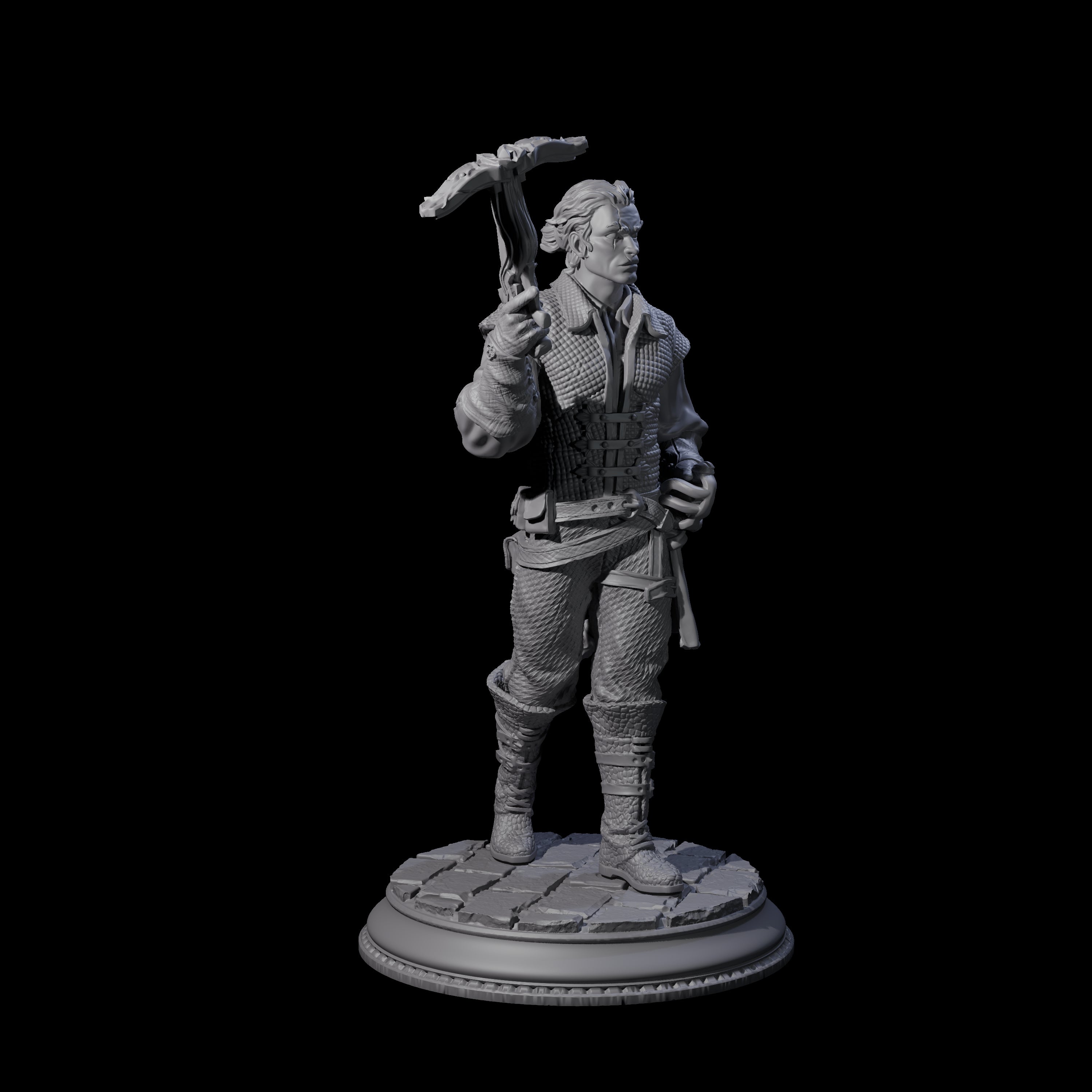Pirate Enforcer B Miniature for Dungeons and Dragons, Pathfinder or other TTRPGs