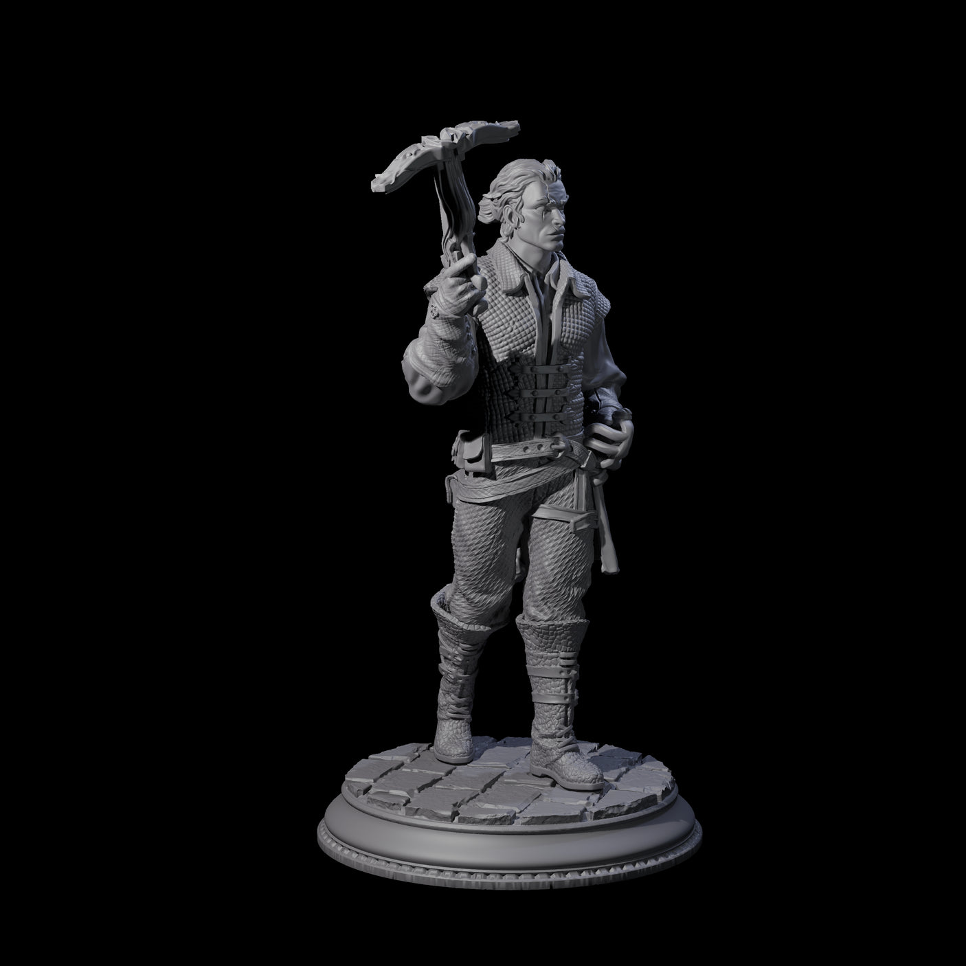 Pirate Enforcer B Miniature for Dungeons and Dragons, Pathfinder or other TTRPGs