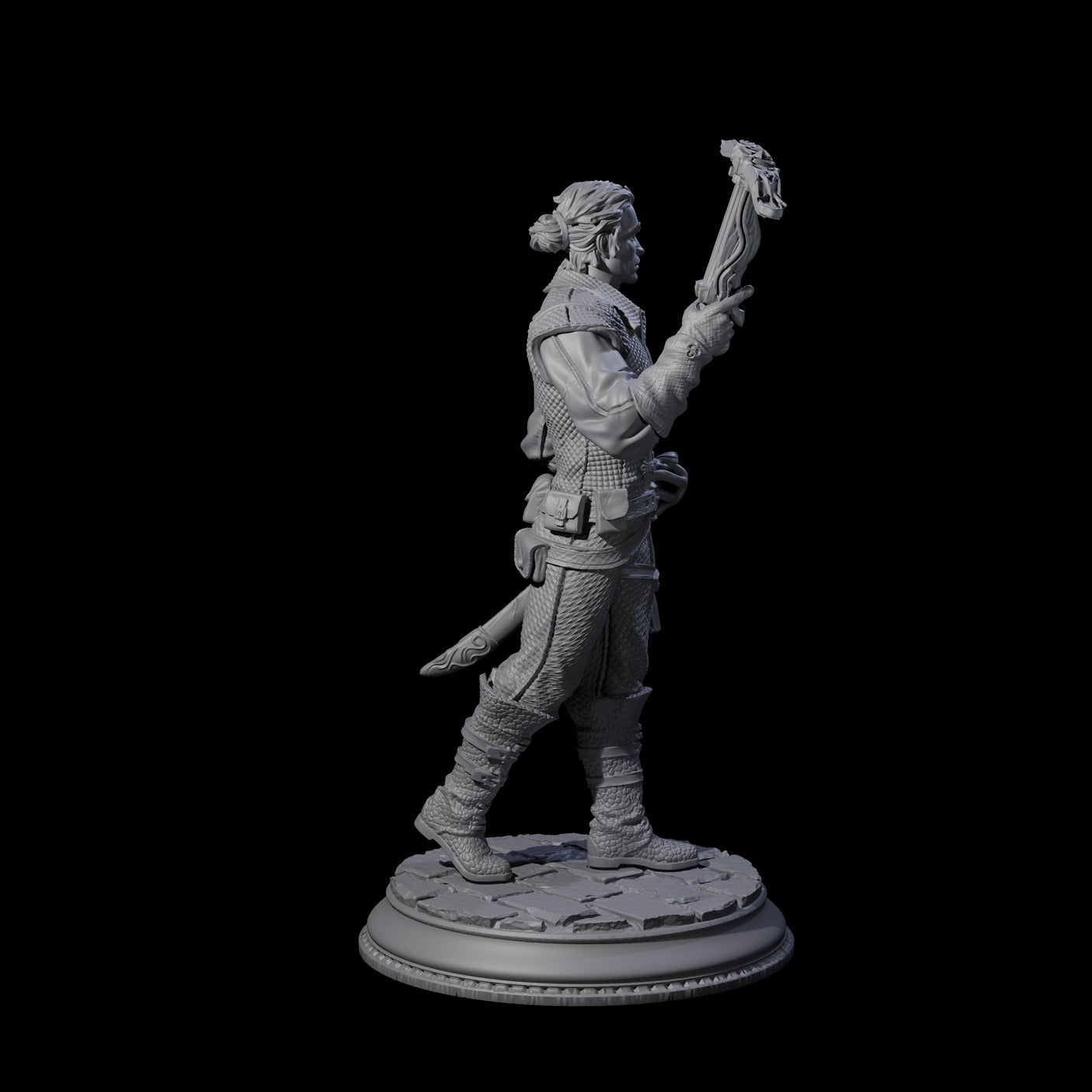 Pirate Enforcer B Miniature for Dungeons and Dragons, Pathfinder or other TTRPGs