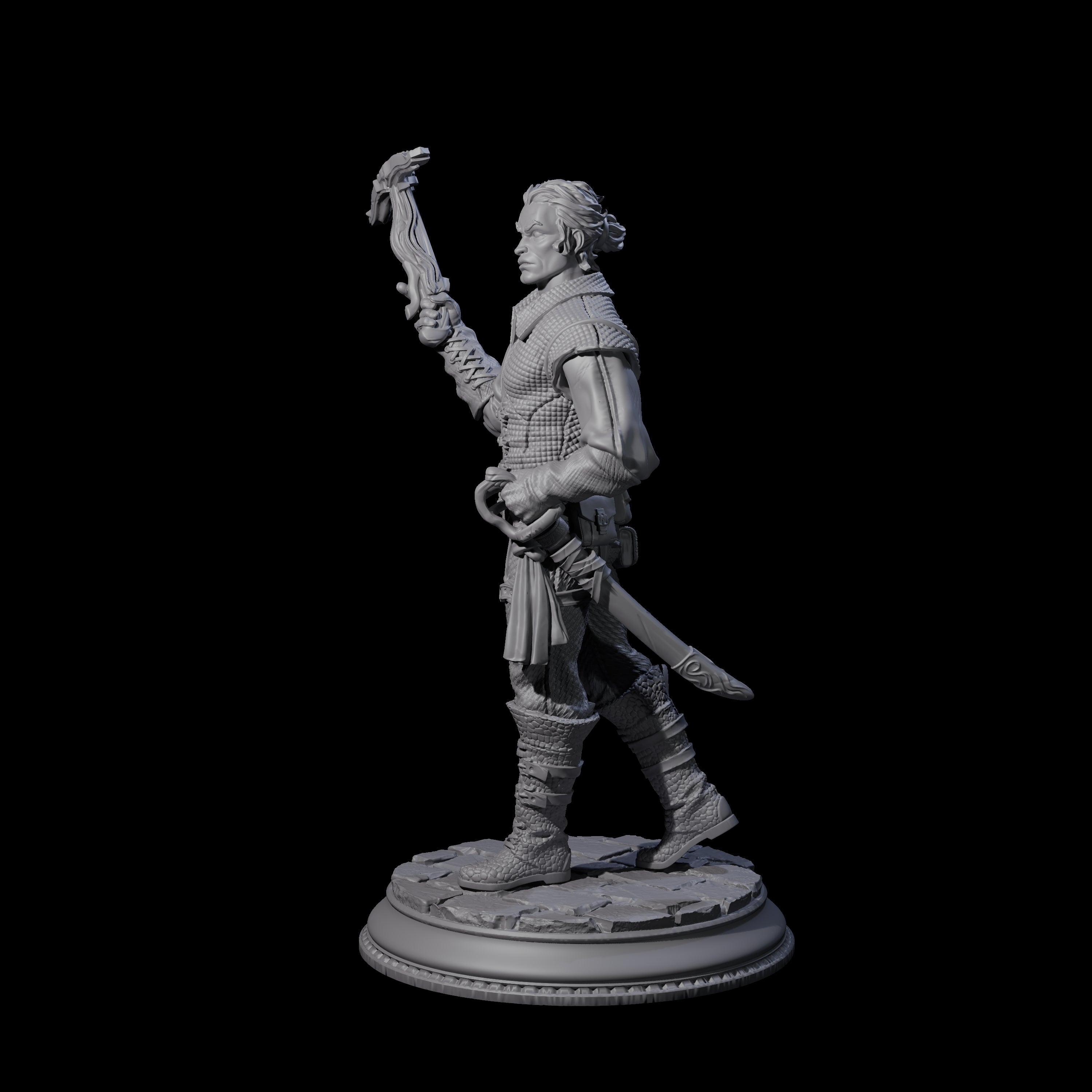 Pirate Enforcer B Miniature for Dungeons and Dragons, Pathfinder or other TTRPGs