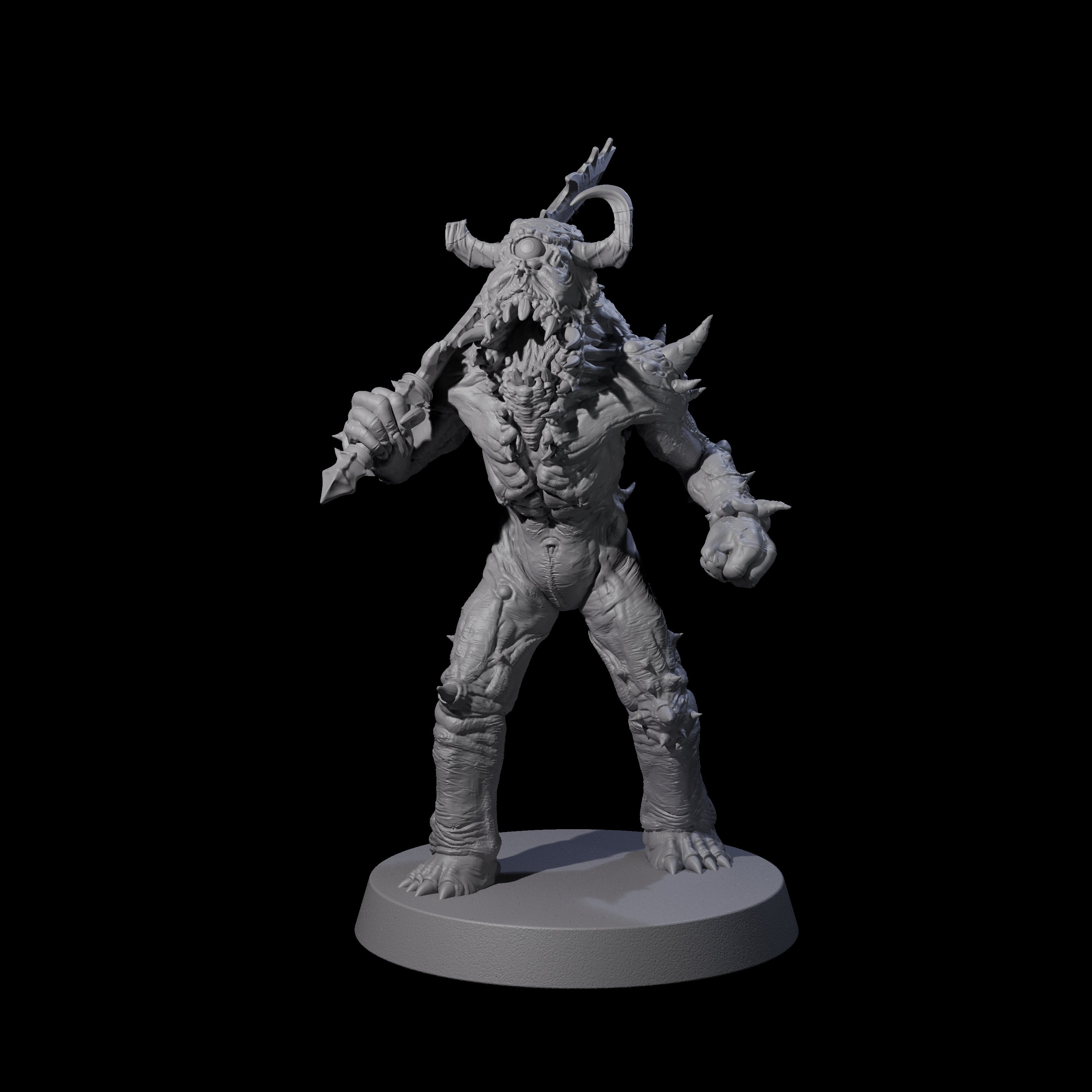 Plagued Rutterkin C Miniature for Dungeons and Dragons, Pathfinder or other TTRPGs