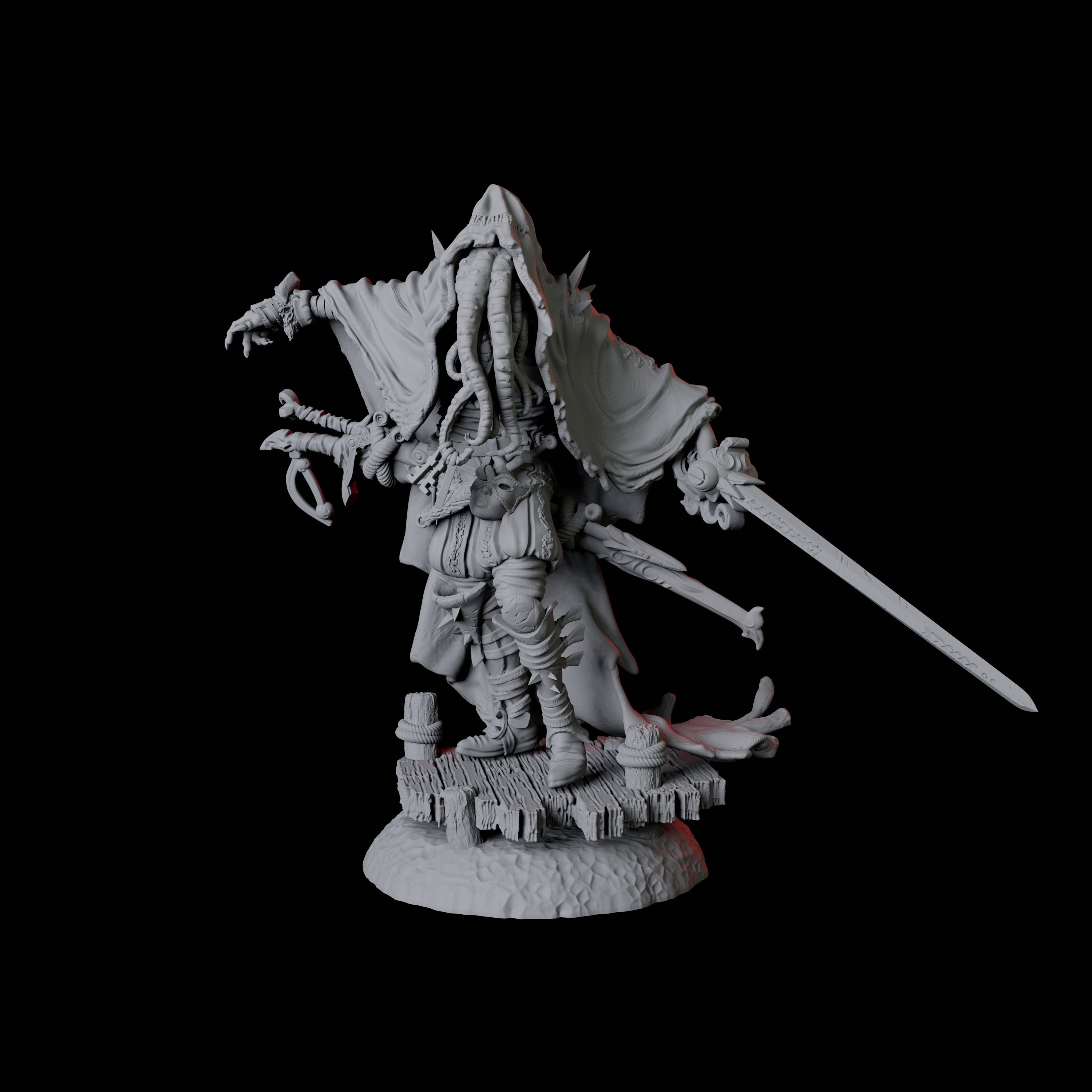 Plane Hopping Astral Mind Flayer Assassin Miniature for Dungeons and Dragons, Pathfinder or other TTRPGs