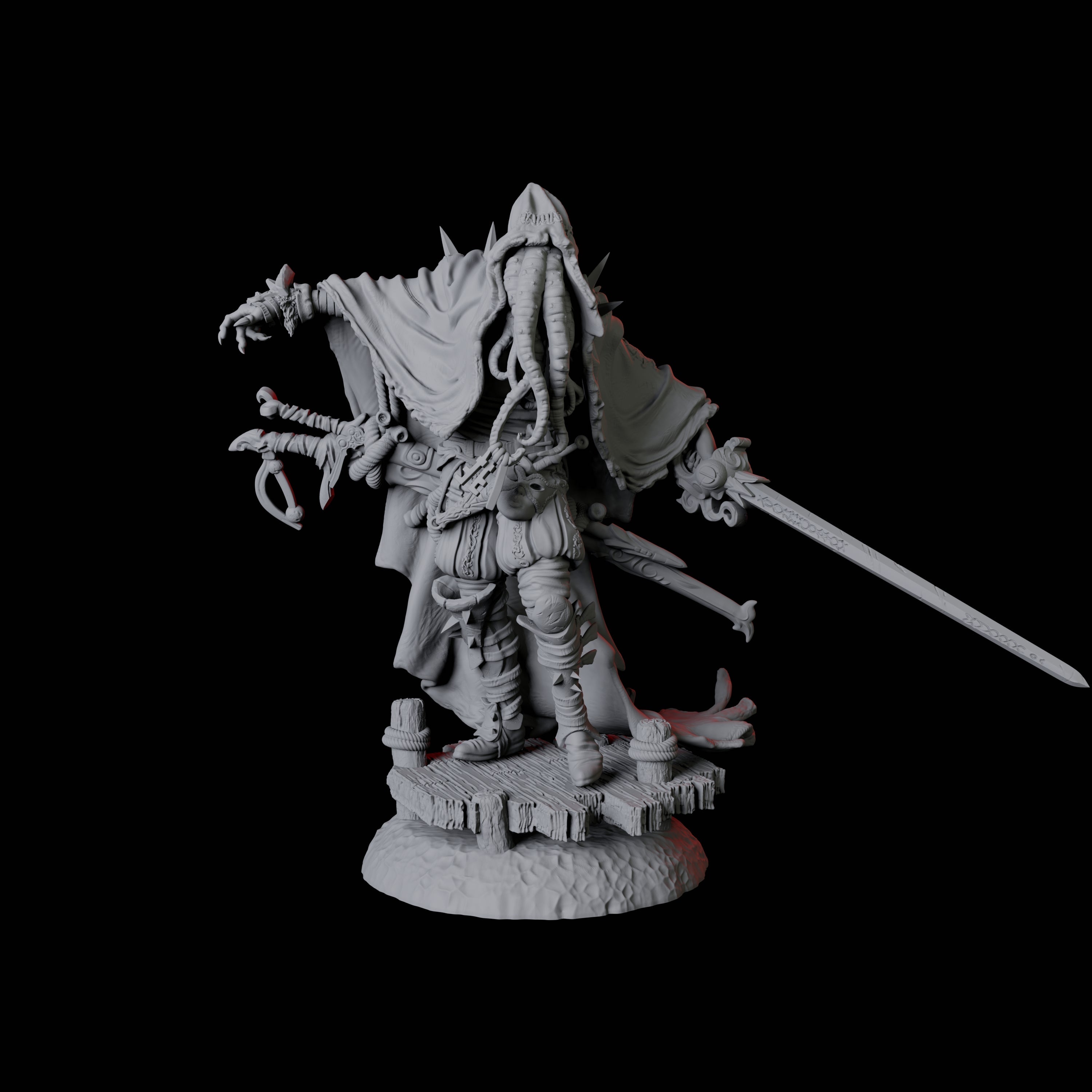 Plane Hopping Astral Mind Flayer Assassin Miniature for Dungeons and Dragons, Pathfinder or other TTRPGs