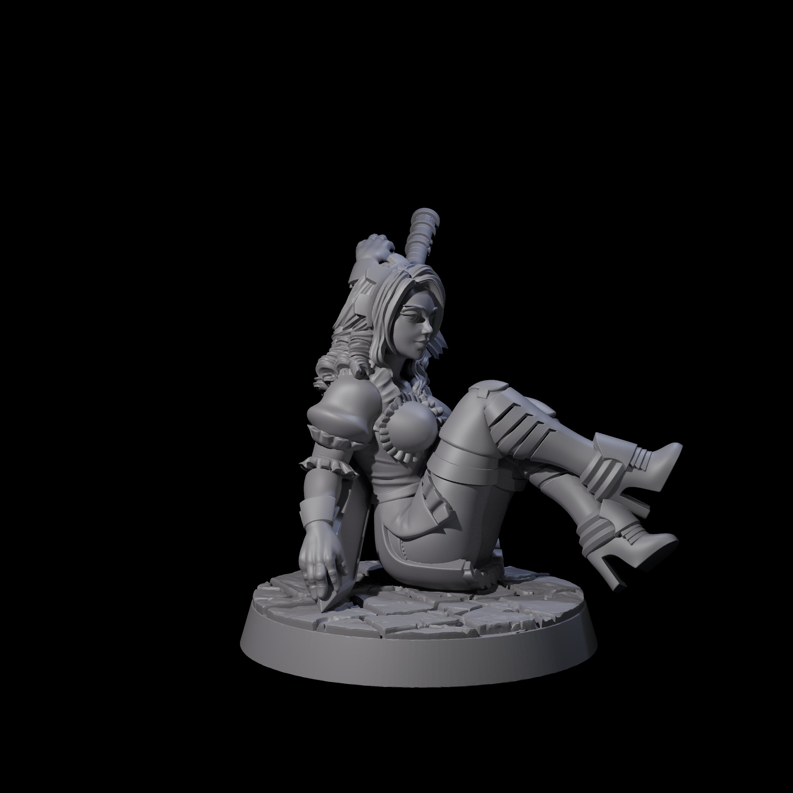 Playful Princess Miniature for Dungeons and Dragons, Pathfinder or other TTRPGs