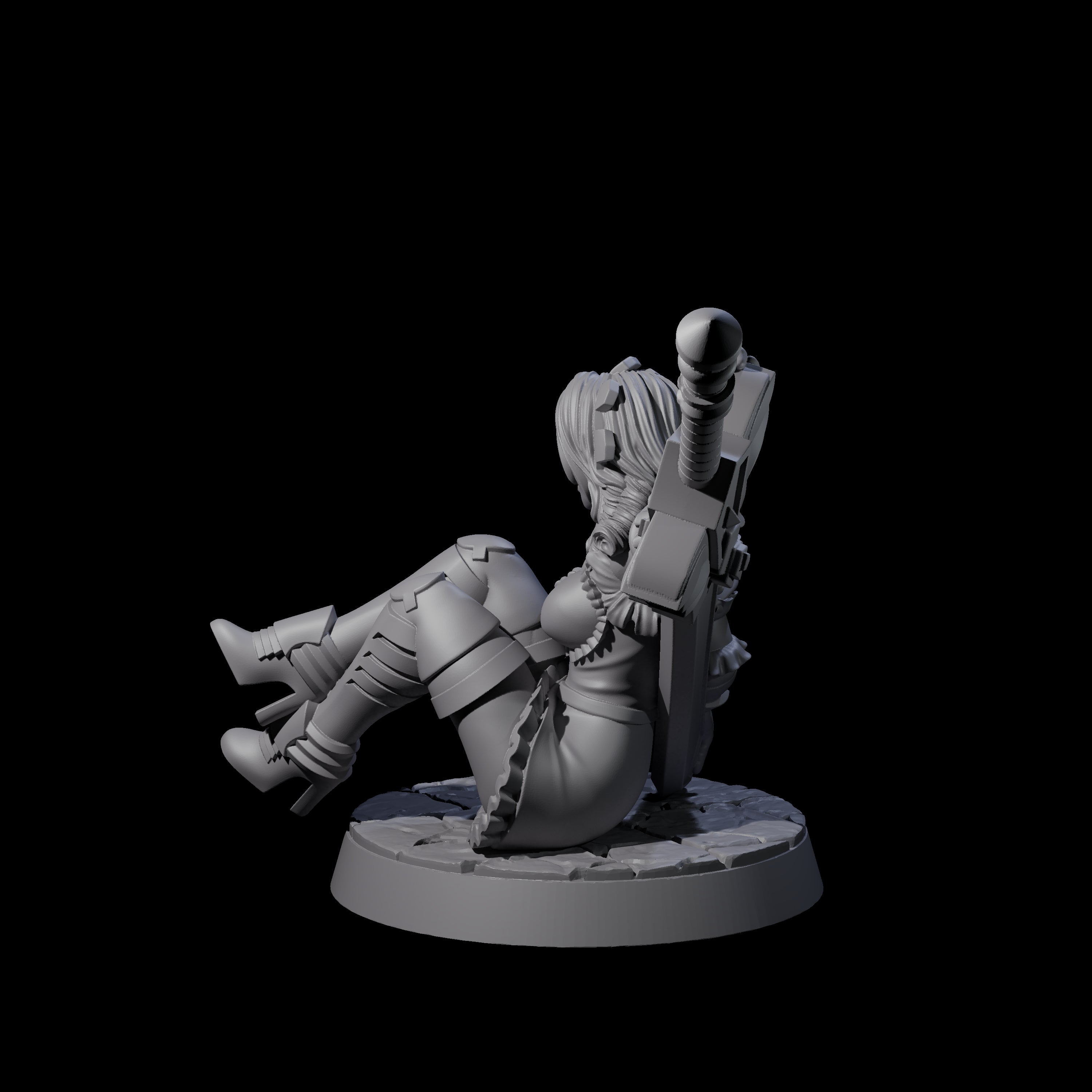 Playful Princess Miniature for Dungeons and Dragons, Pathfinder or other TTRPGs