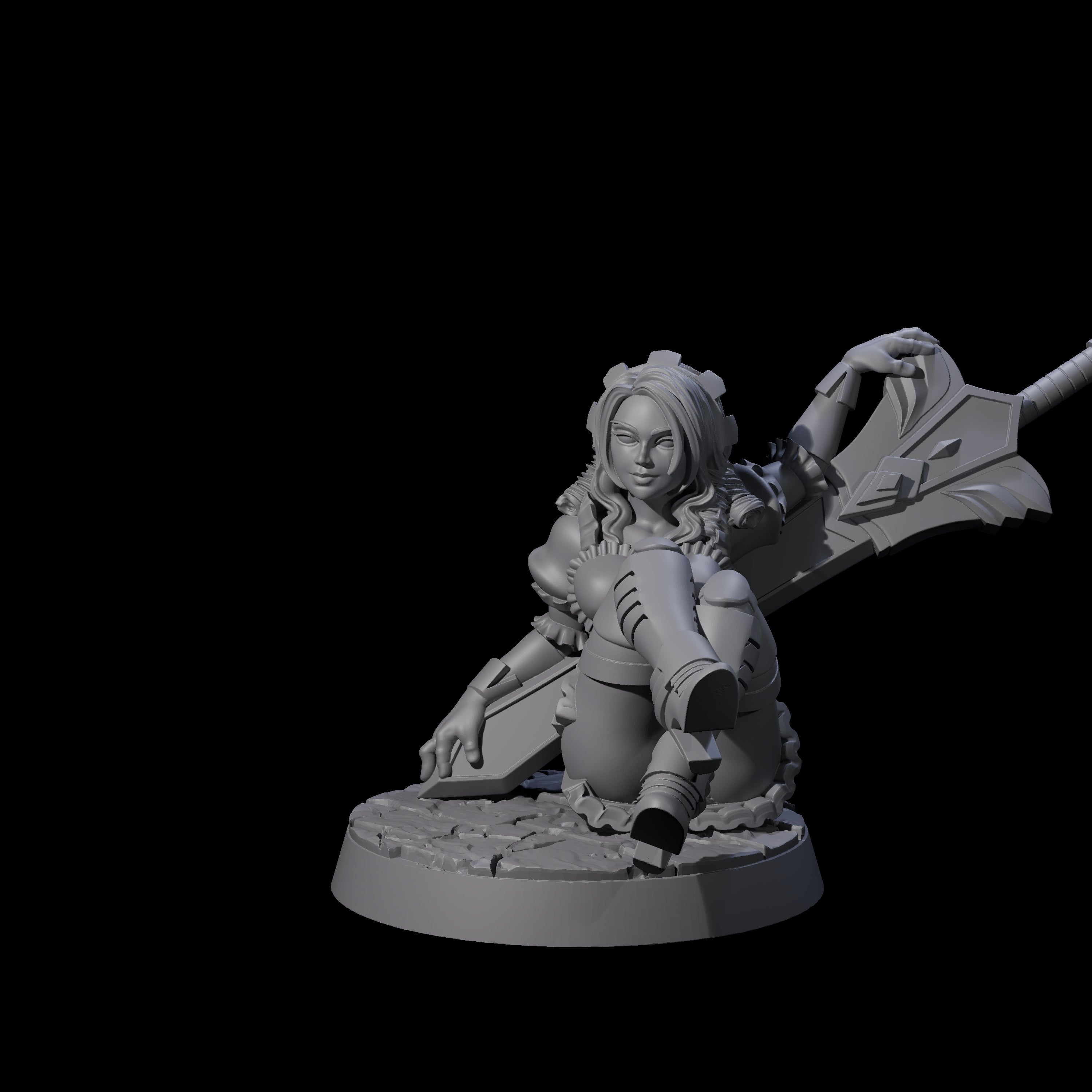 Playful Princess Miniature for Dungeons and Dragons, Pathfinder or other TTRPGs