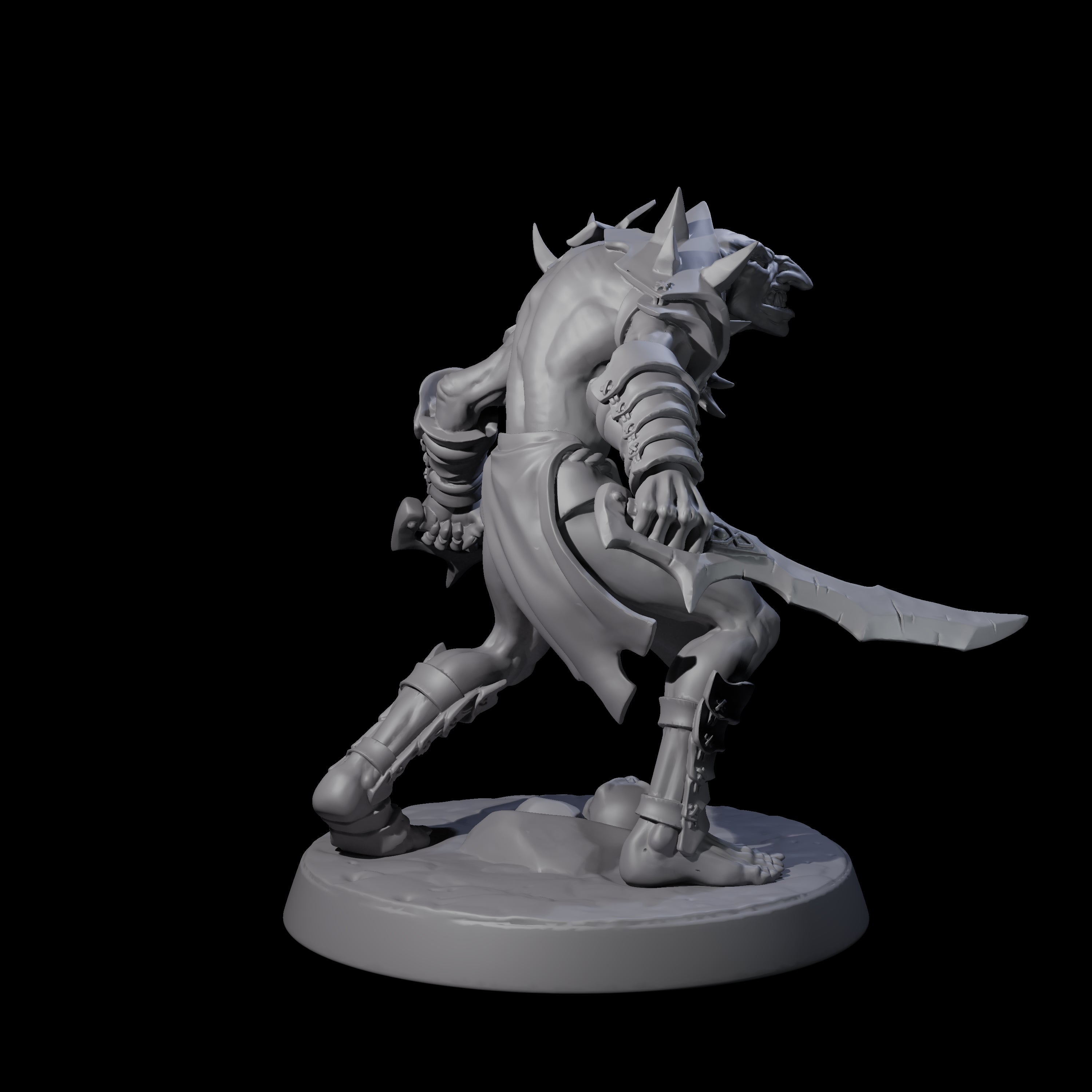 Plotting Hobgoblin B Miniature for Dungeons and Dragons, Pathfinder or other TTRPGs