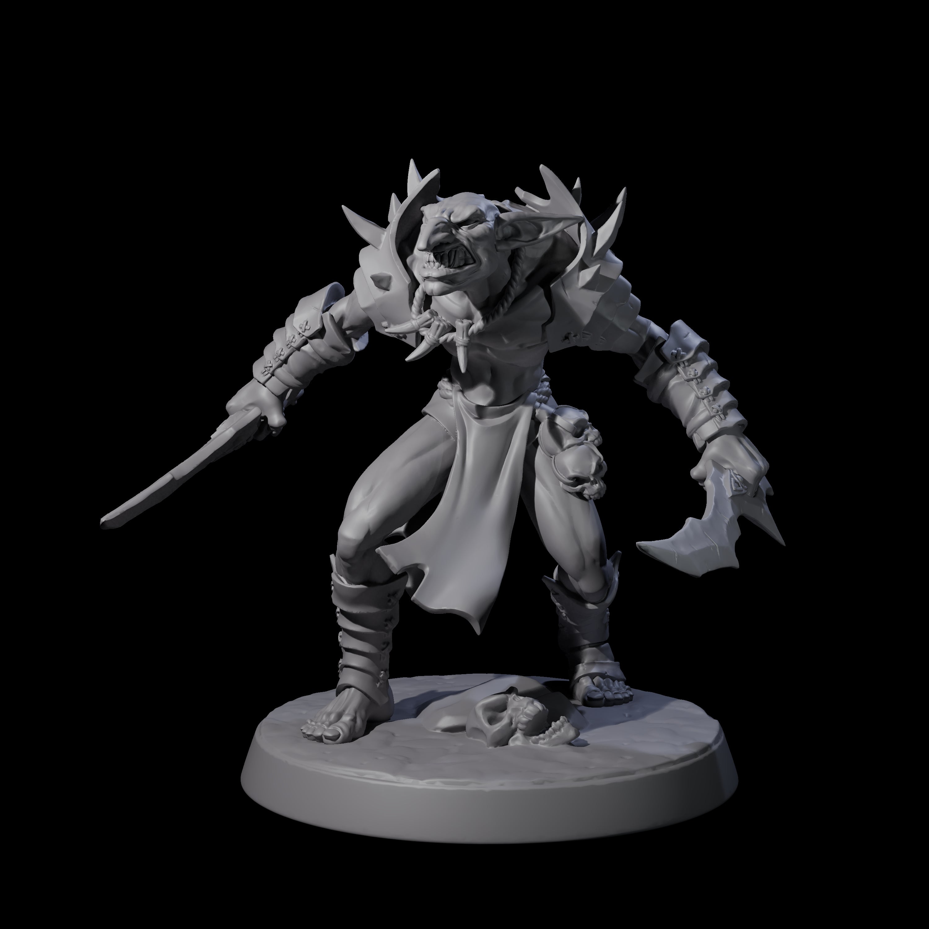 Plotting Hobgoblin B Miniature for Dungeons and Dragons, Pathfinder or other TTRPGs