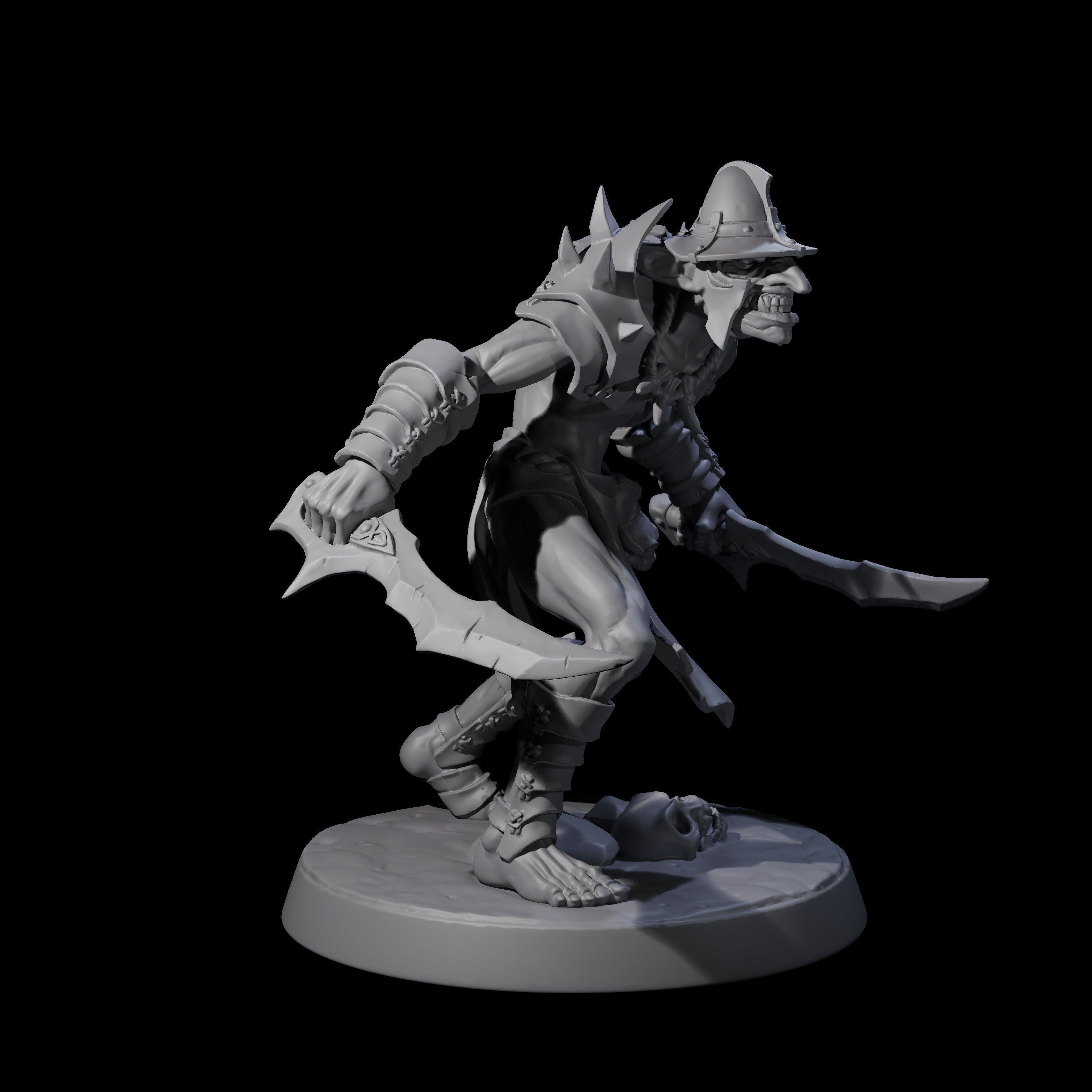 Plotting Hobgoblin B Miniature for Dungeons and Dragons, Pathfinder or other TTRPGs