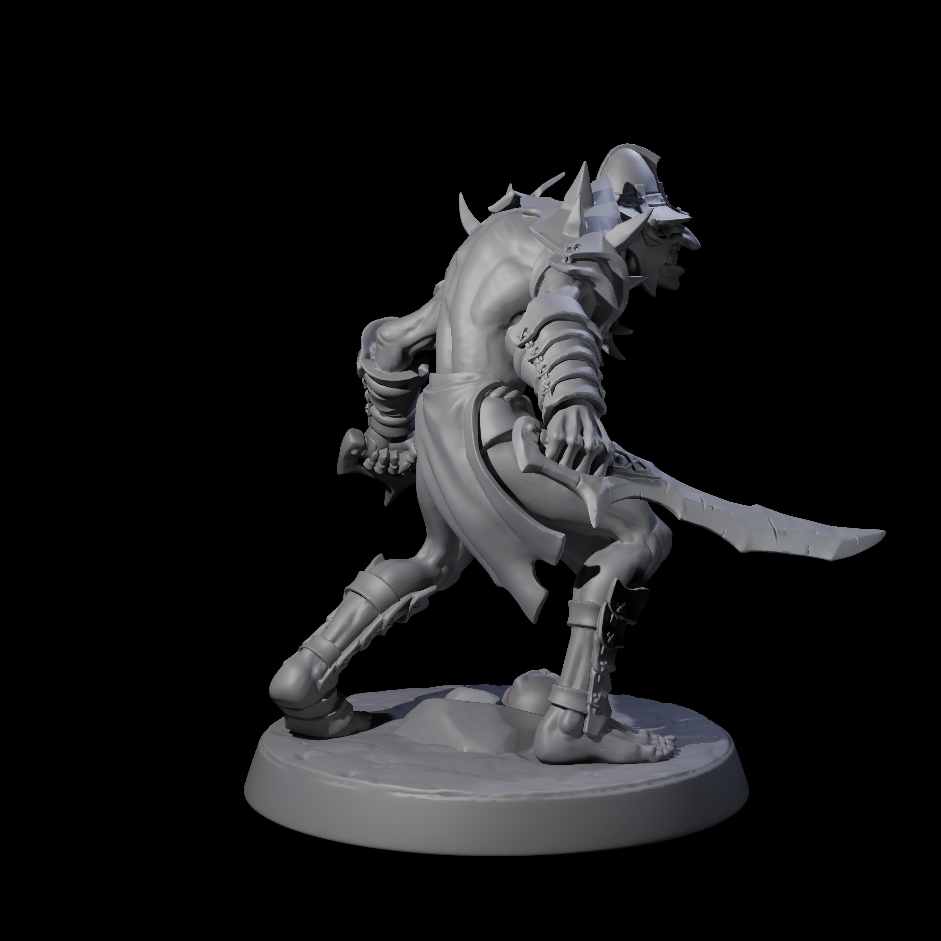 Plotting Hobgoblin B Miniature for Dungeons and Dragons, Pathfinder or other TTRPGs