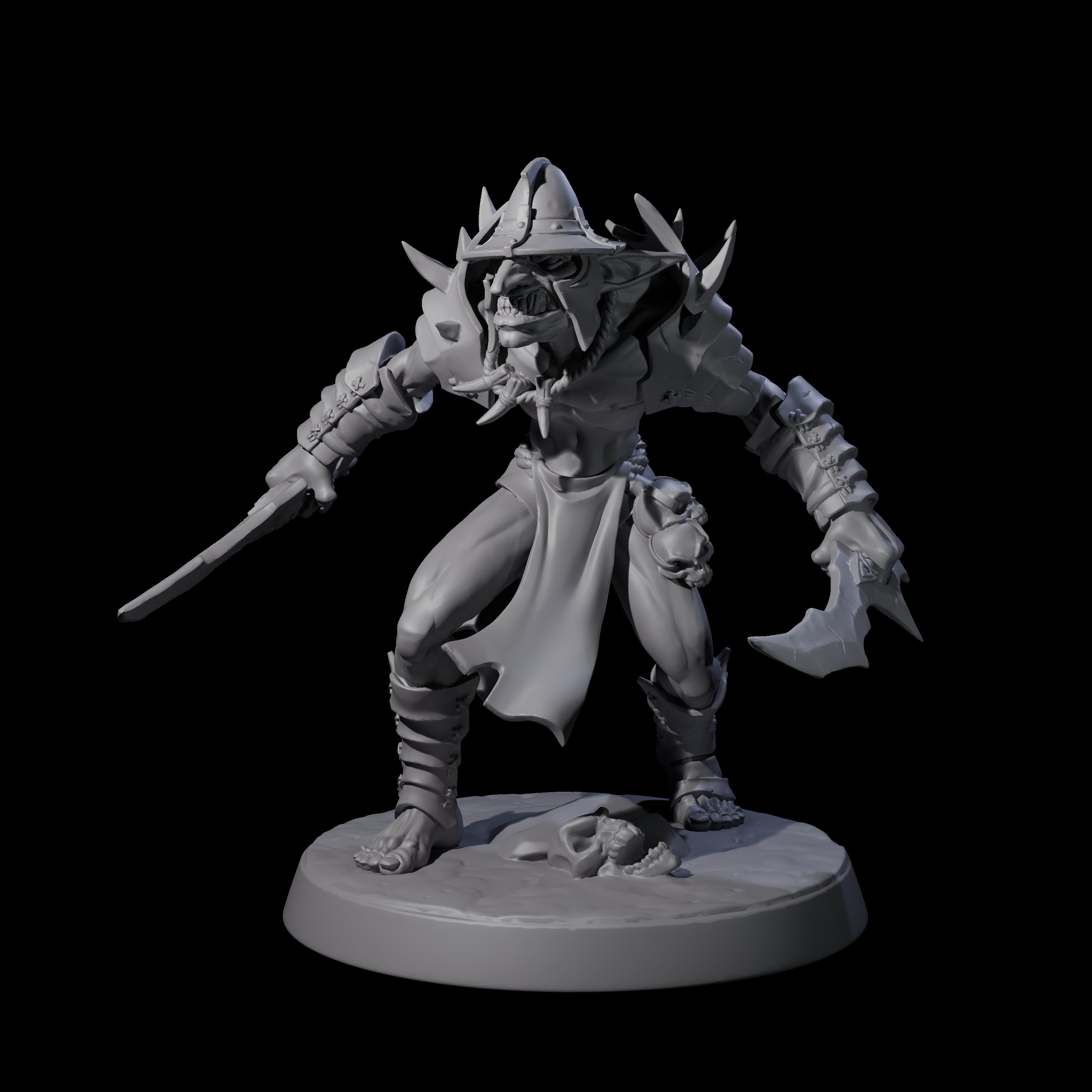 Plotting Hobgoblin B Miniature for Dungeons and Dragons, Pathfinder or other TTRPGs