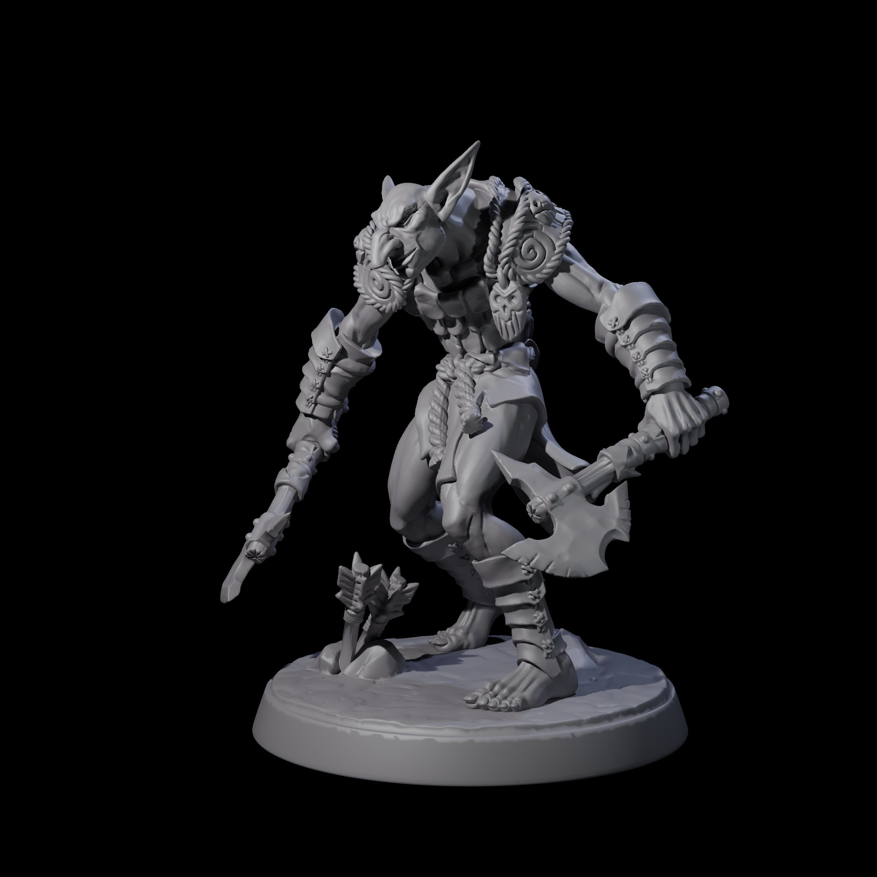 Plotting Hobgoblin C Miniature for Dungeons and Dragons, Pathfinder or other TTRPGs