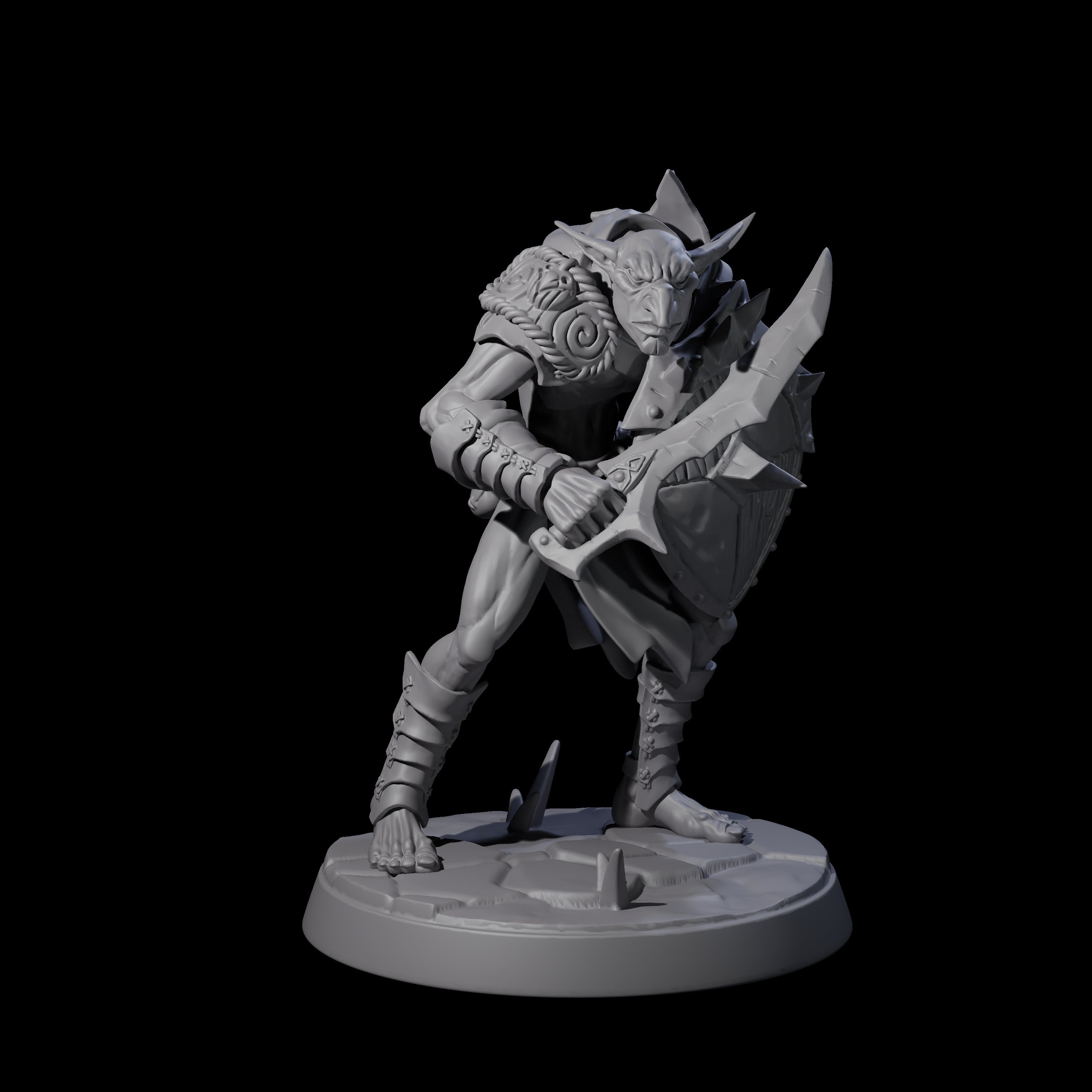 Plotting Hobgoblin D Miniature for Dungeons and Dragons, Pathfinder or other TTRPGs