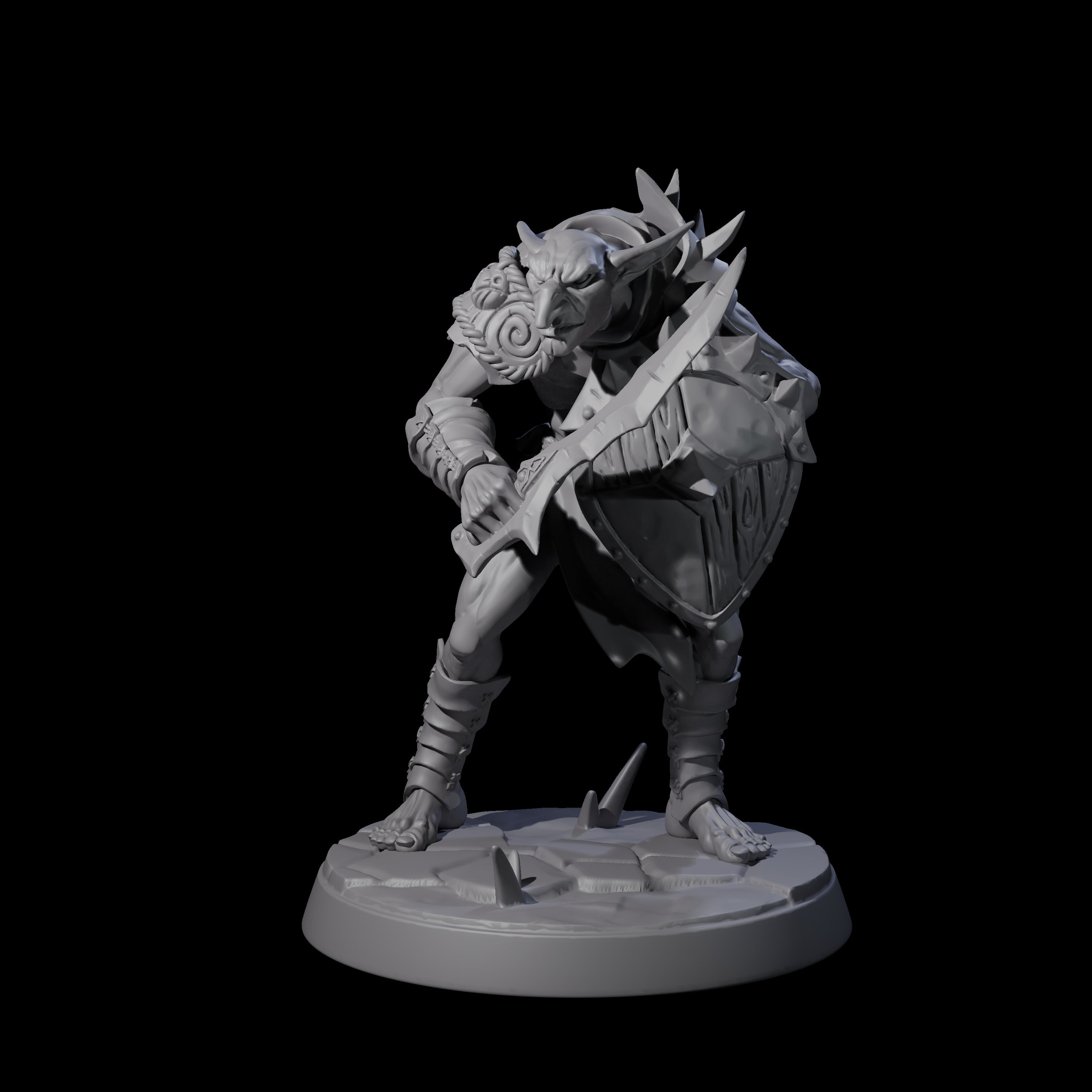 Plotting Hobgoblin D Miniature for Dungeons and Dragons, Pathfinder or other TTRPGs