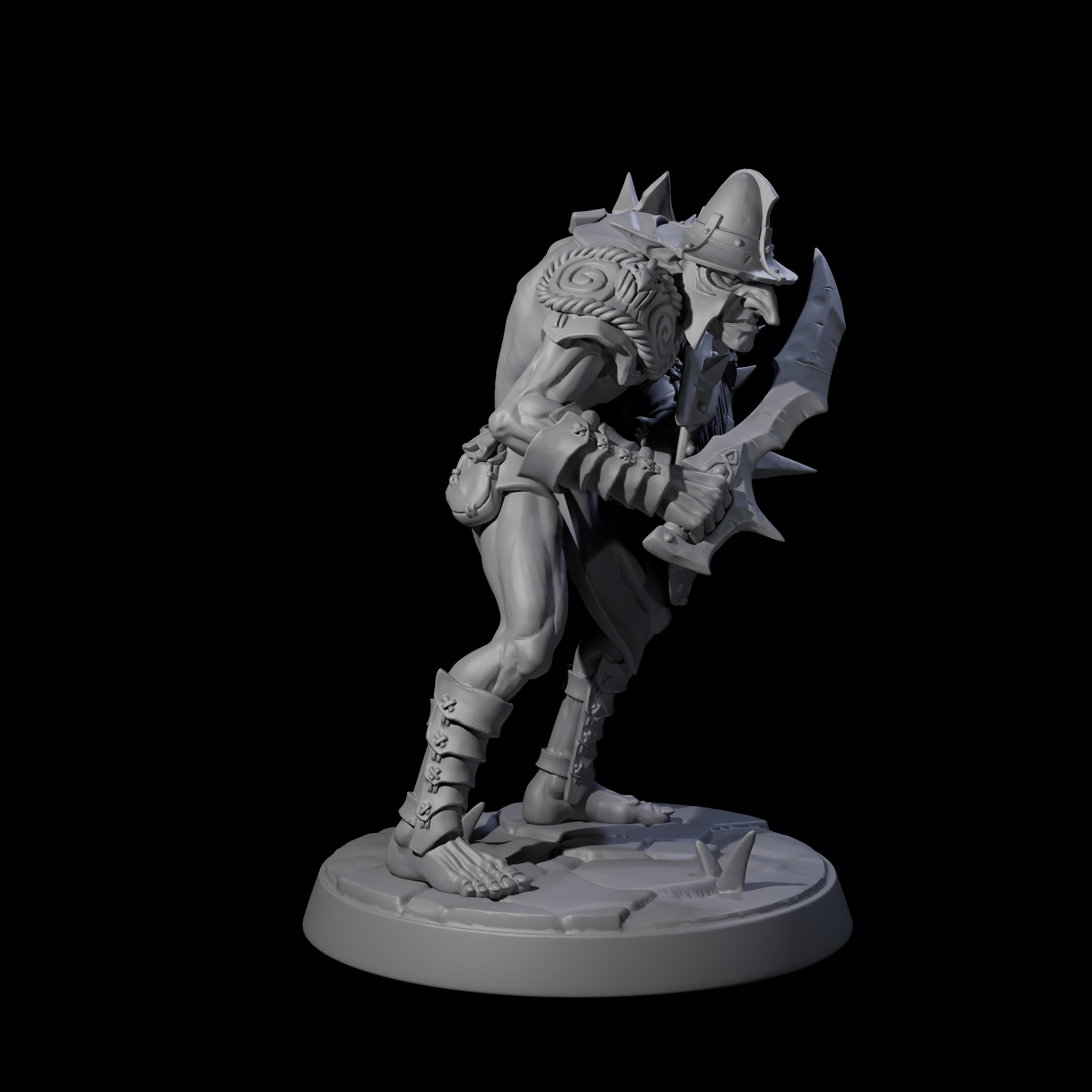 Plotting Hobgoblin D Miniature for Dungeons and Dragons, Pathfinder or other TTRPGs