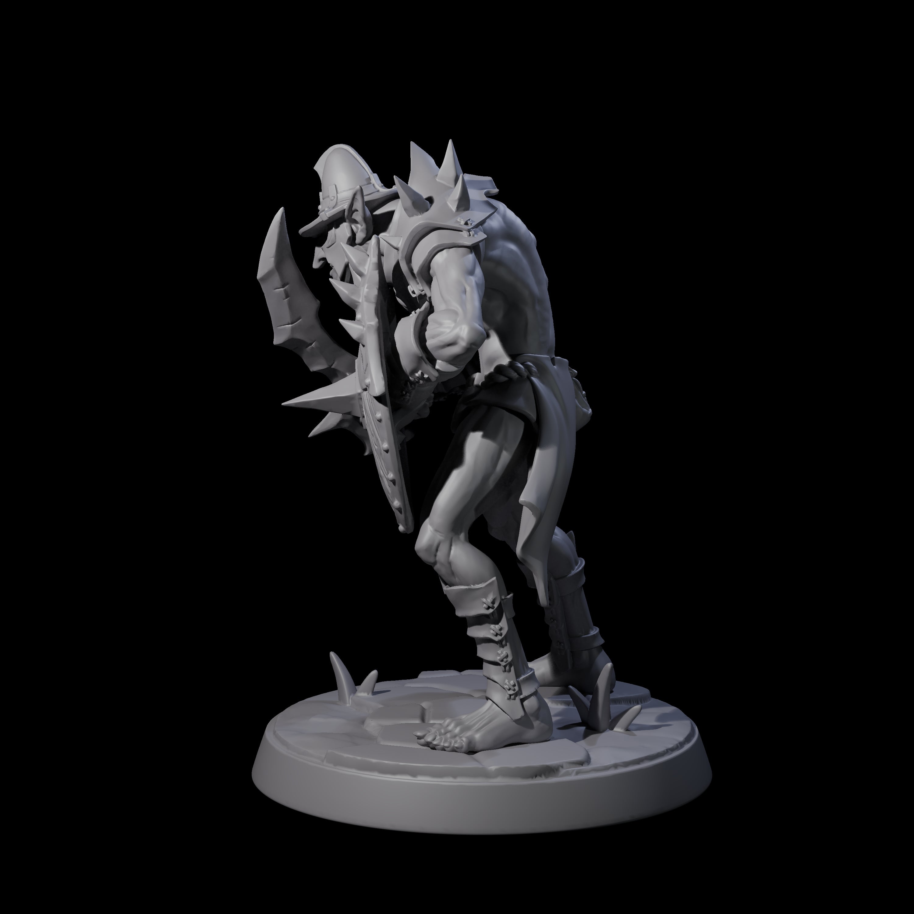 Plotting Hobgoblin D Miniature for Dungeons and Dragons, Pathfinder or other TTRPGs