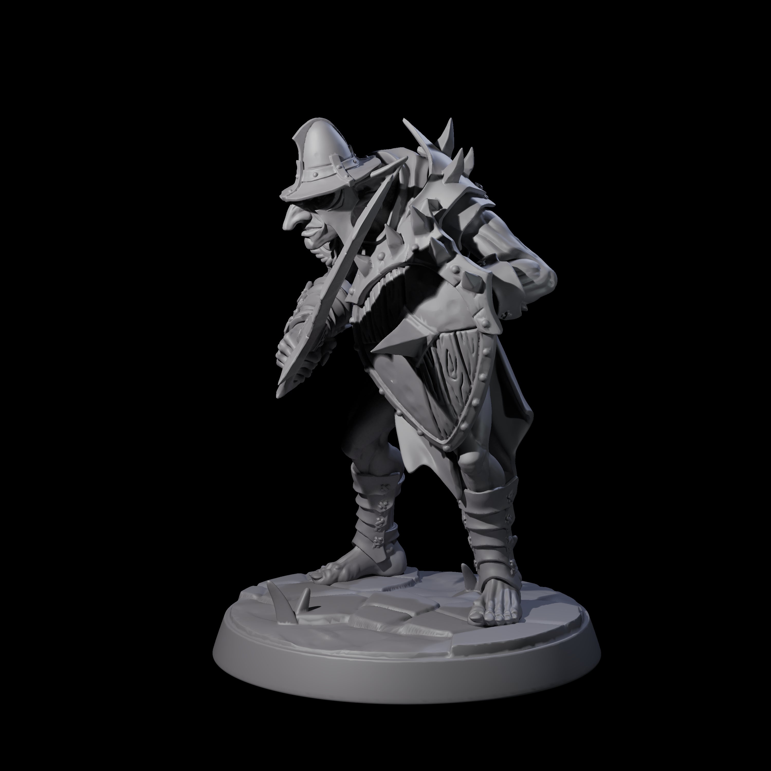 Plotting Hobgoblin D Miniature for Dungeons and Dragons, Pathfinder or other TTRPGs