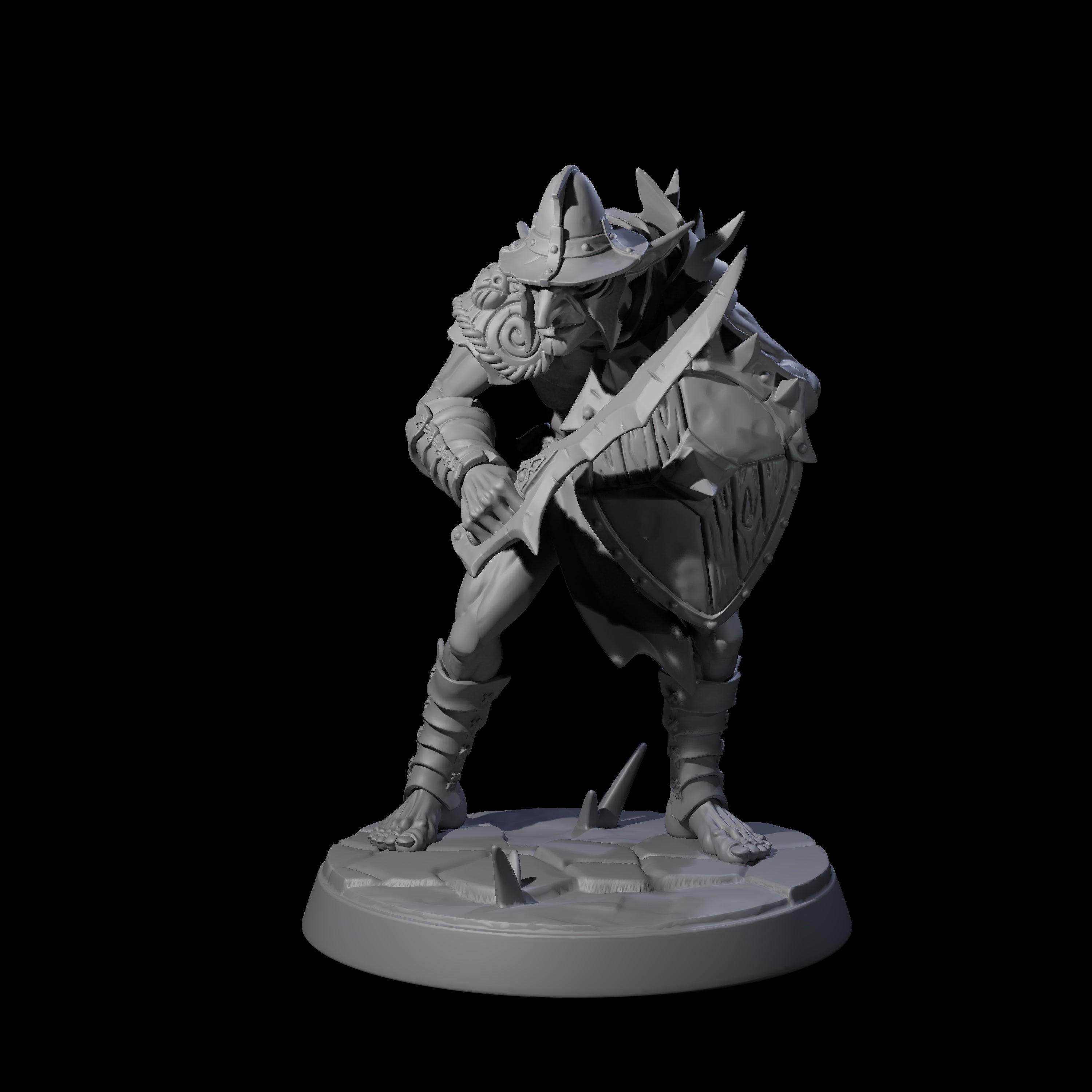 Plotting Hobgoblin D Miniature for Dungeons and Dragons, Pathfinder or other TTRPGs