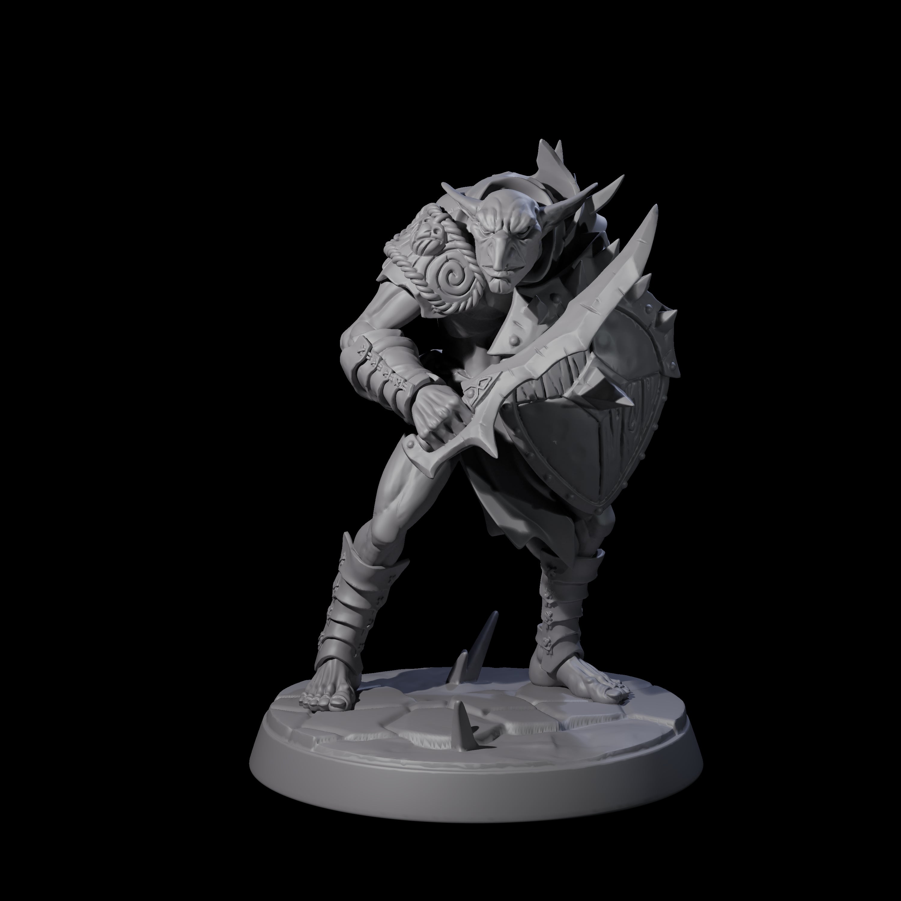Plotting Hobgoblin D Miniature for Dungeons and Dragons, Pathfinder or other TTRPGs
