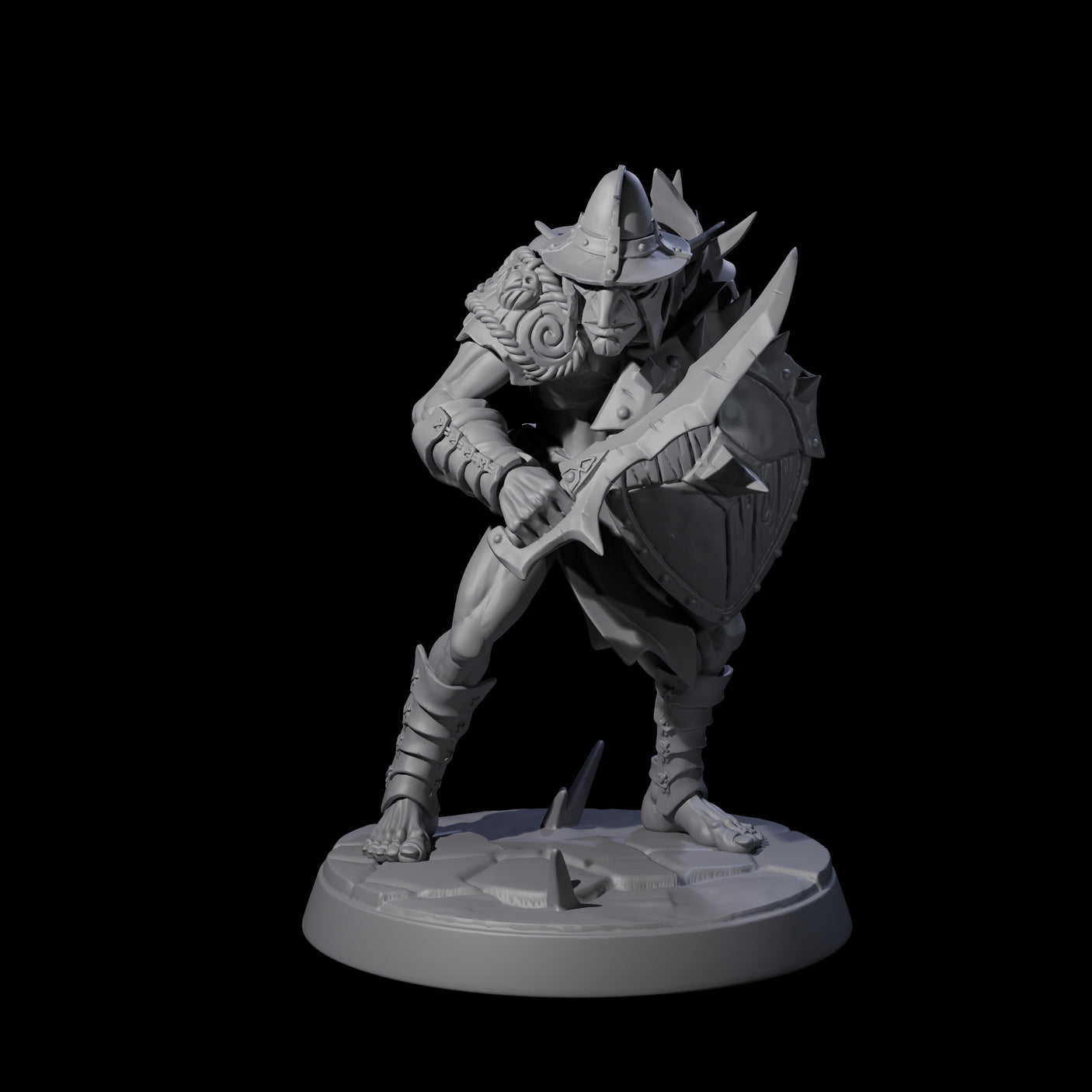 Plotting Hobgoblin D Miniature for Dungeons and Dragons, Pathfinder or other TTRPGs