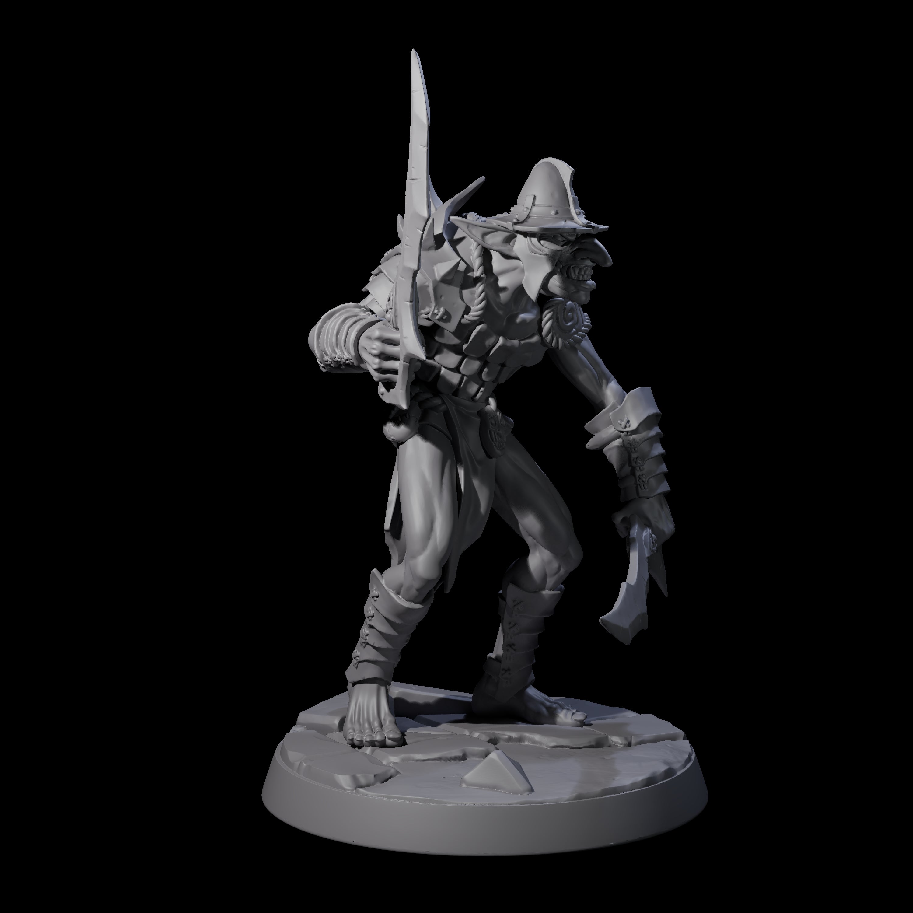 Plotting Hobgoblin E Miniature for Dungeons and Dragons, Pathfinder or other TTRPGs