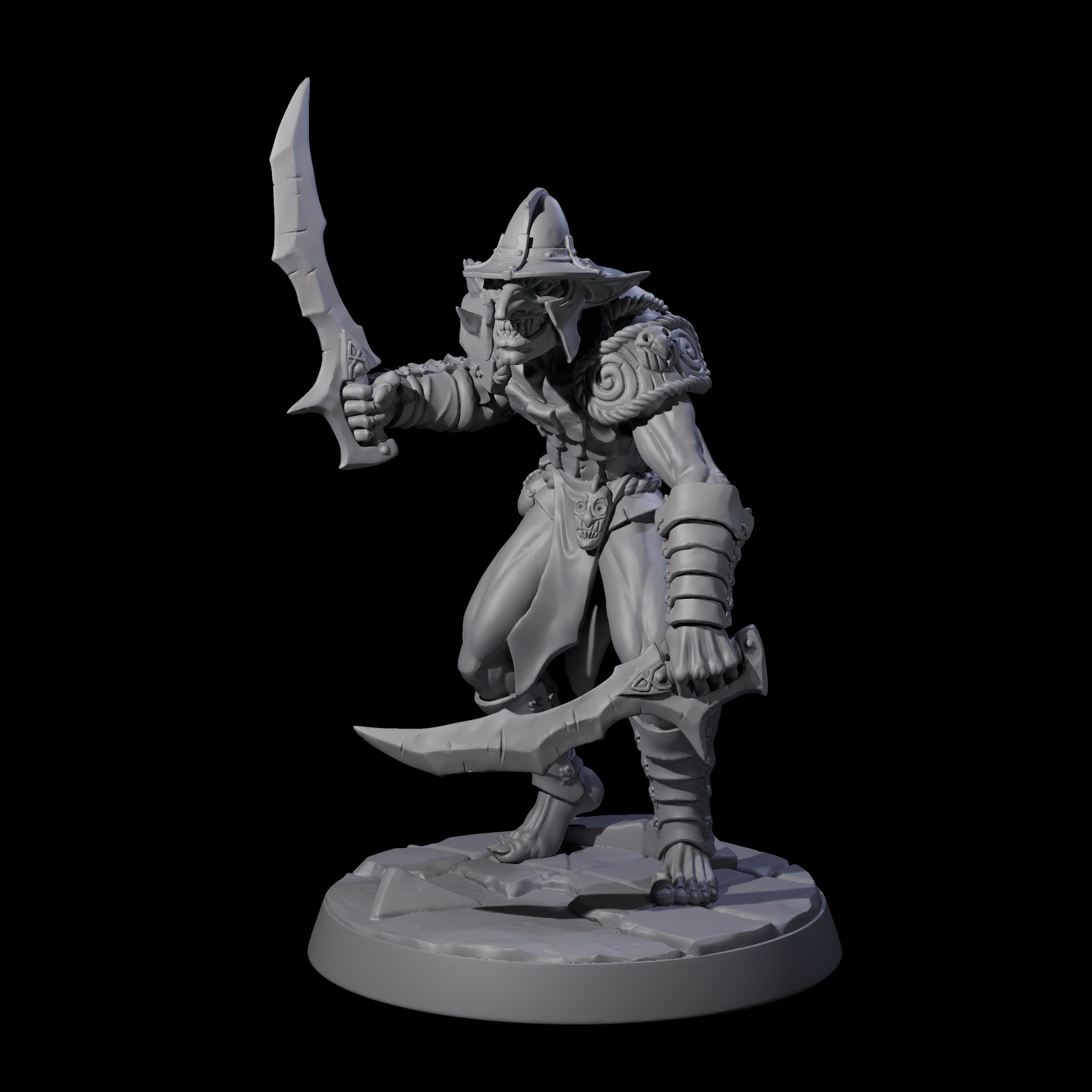 Plotting Hobgoblin E Miniature for Dungeons and Dragons, Pathfinder or other TTRPGs