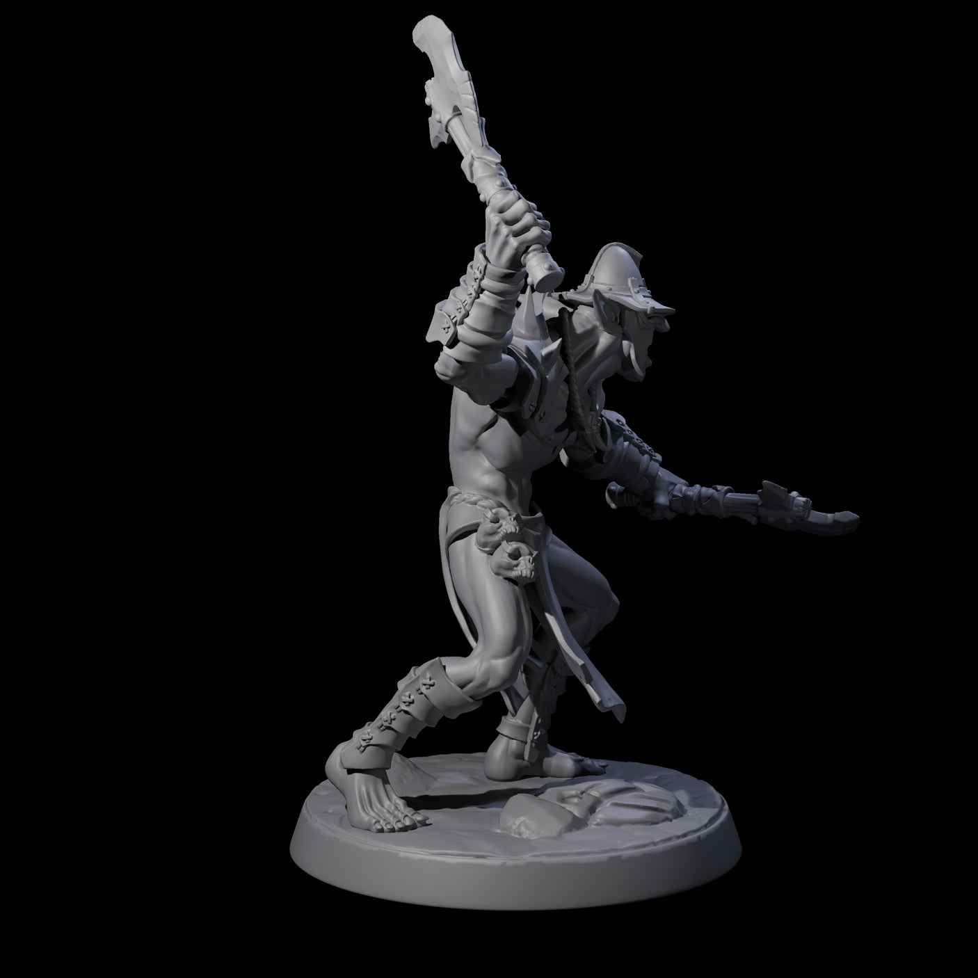 Plotting Hobgoblin F Miniature for Dungeons and Dragons, Pathfinder or other TTRPGs