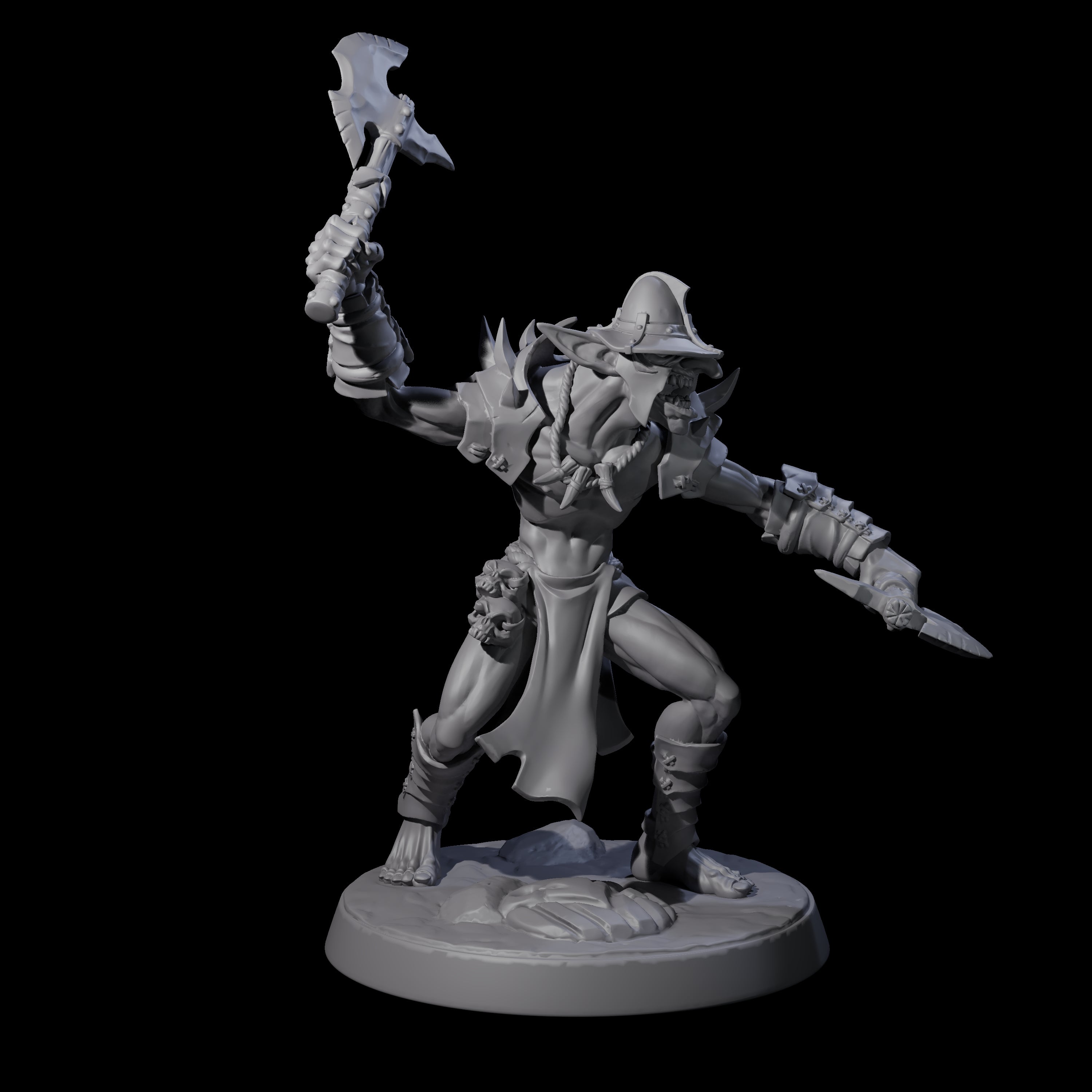 Plotting Hobgoblin F Miniature for Dungeons and Dragons, Pathfinder or other TTRPGs