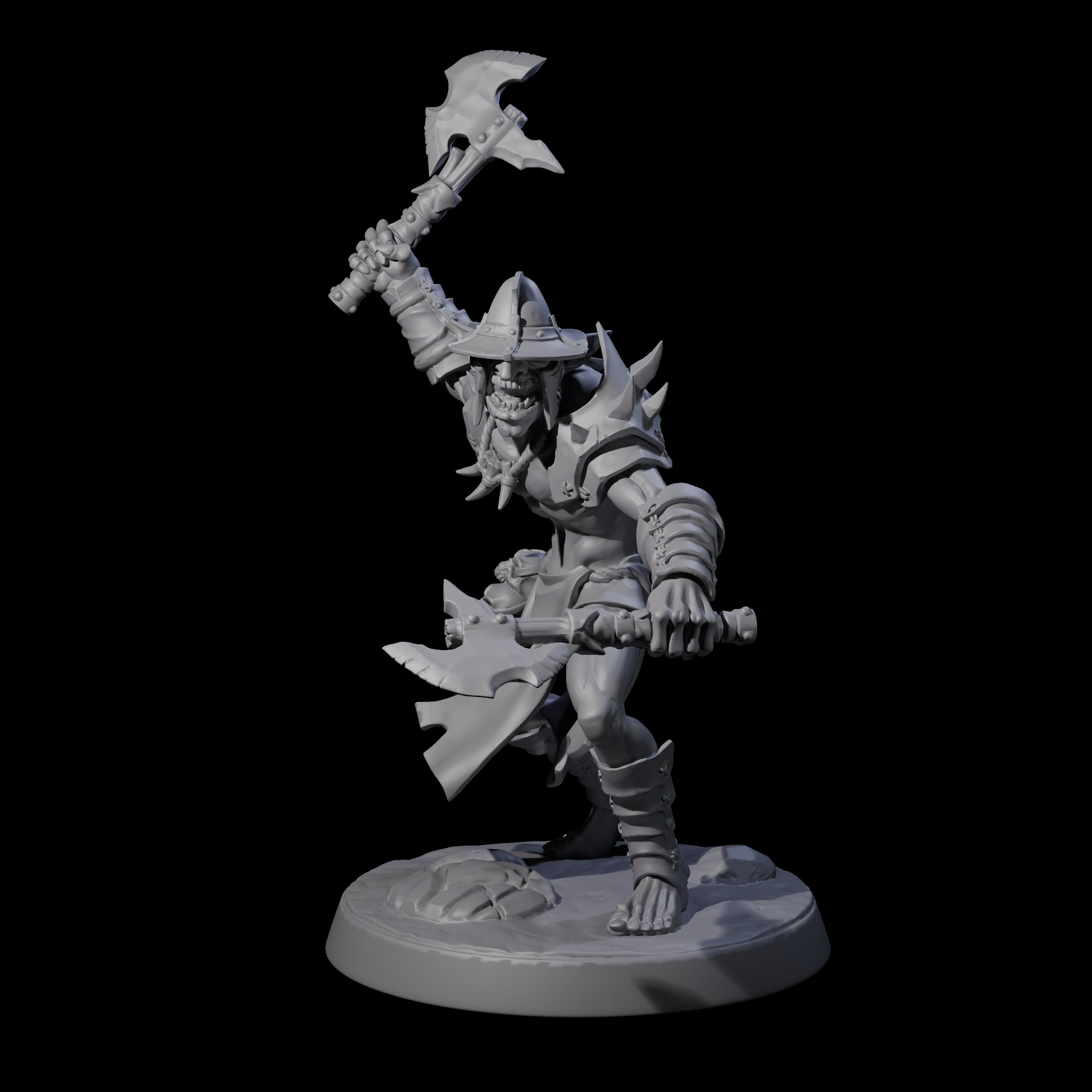 Plotting Hobgoblin F Miniature for Dungeons and Dragons, Pathfinder or other TTRPGs
